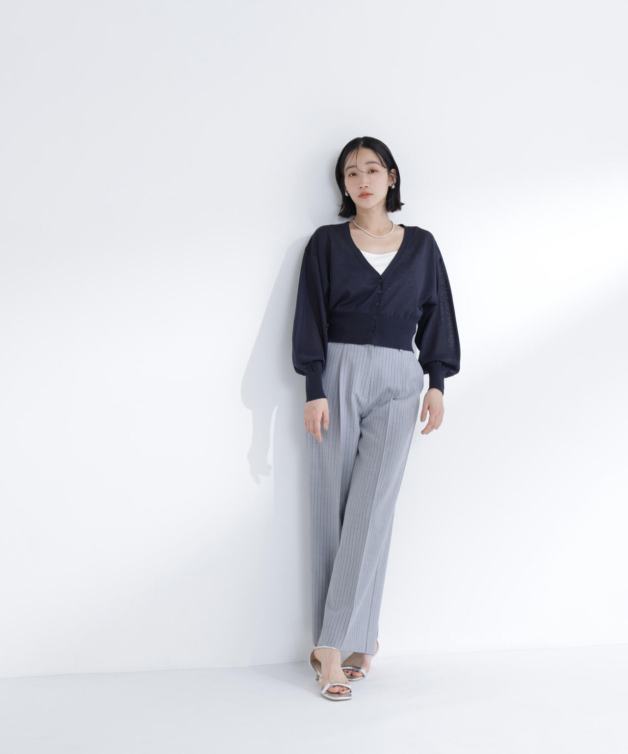 ＜ちょうど、いい服＞さらりと、涼しげ麻混カーディガン