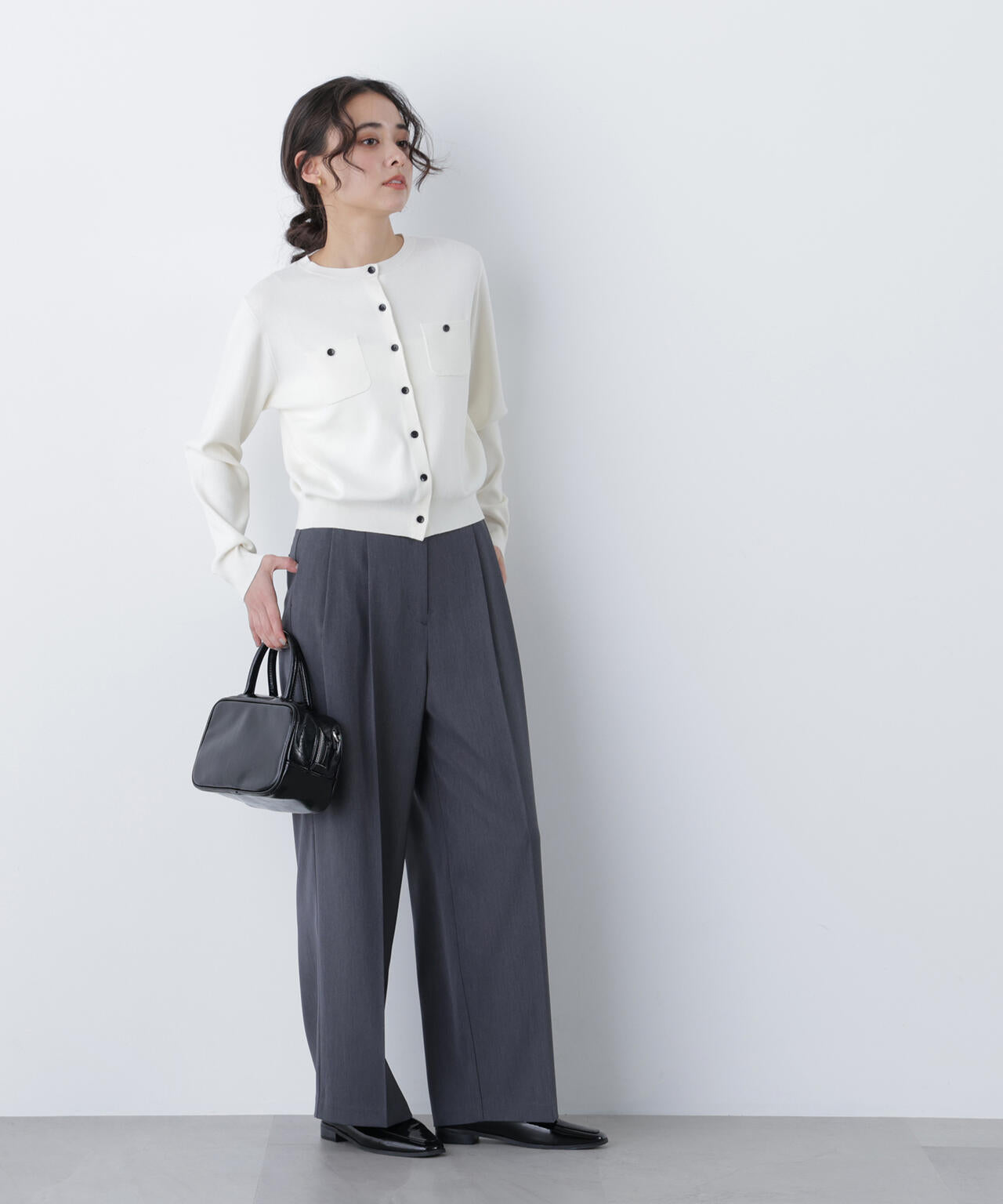 ＜CLASSY.掲載＞ベーシックポケットカーディガン