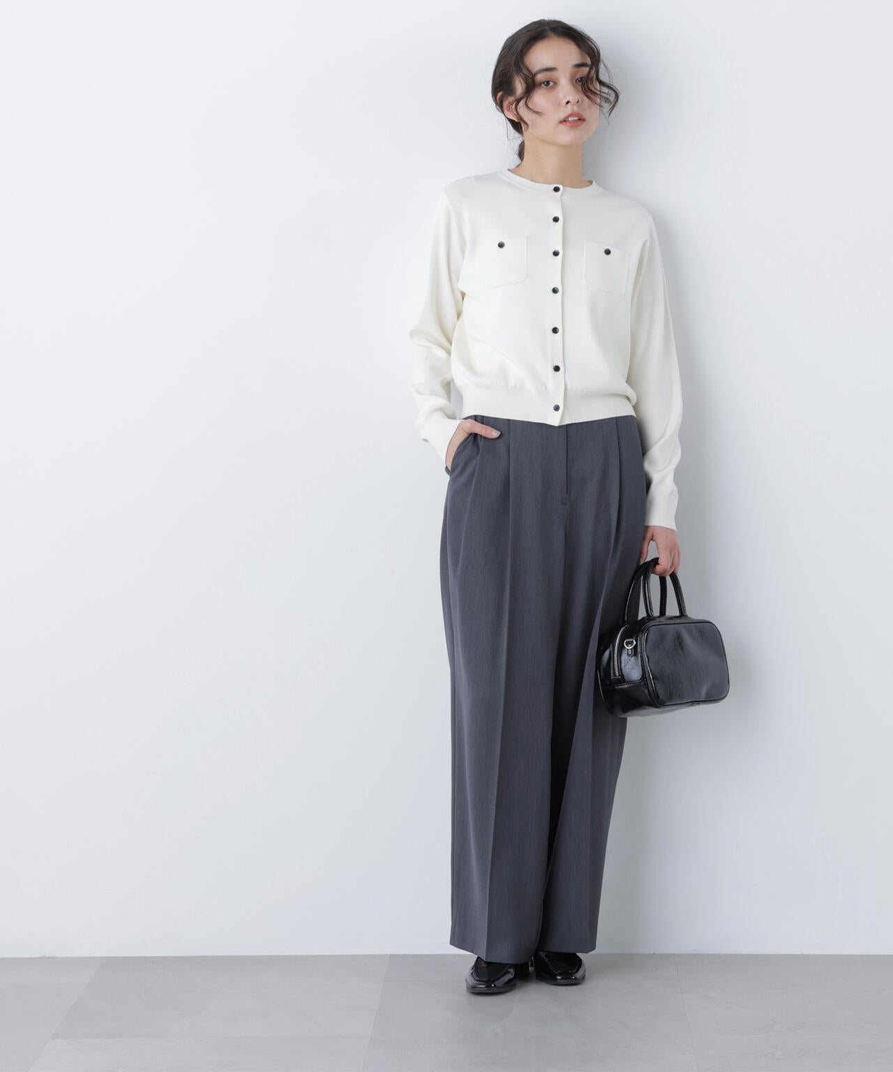 ＜CLASSY.掲載＞ベーシックポケットカーディガン