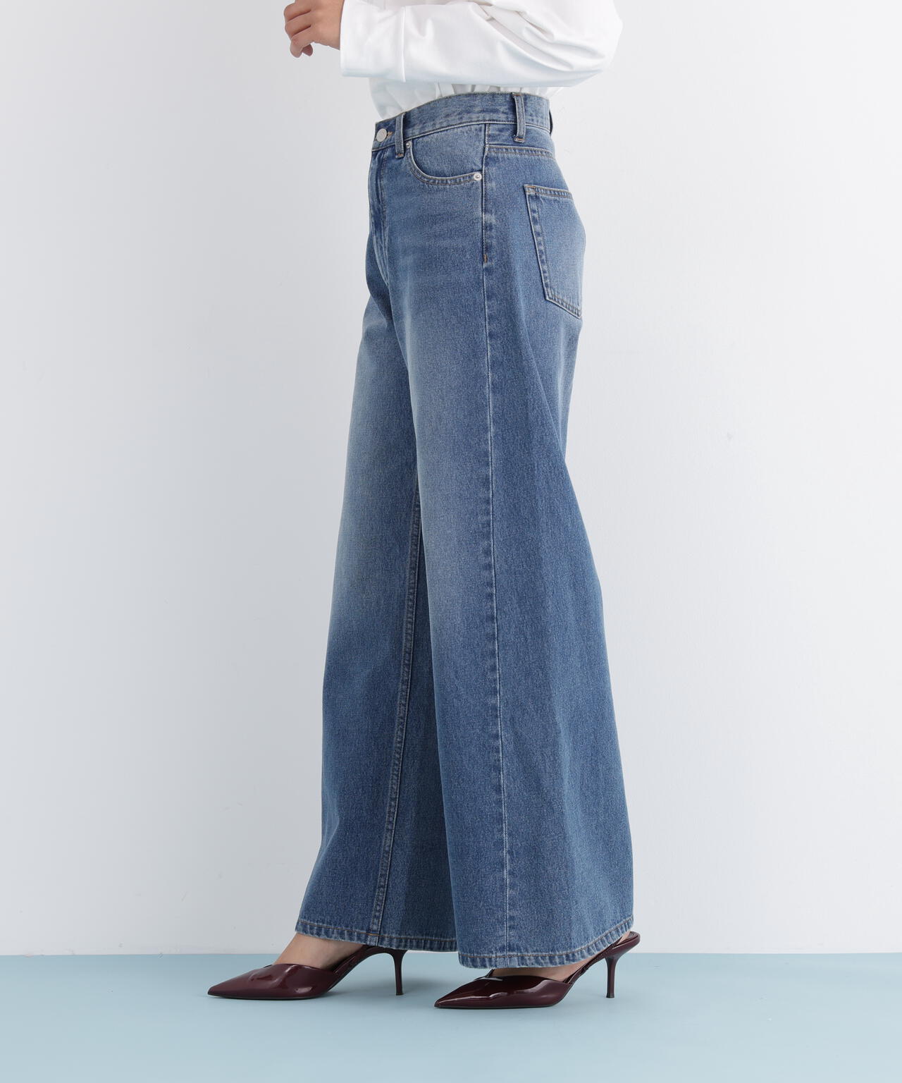 バギーデニムパンツ