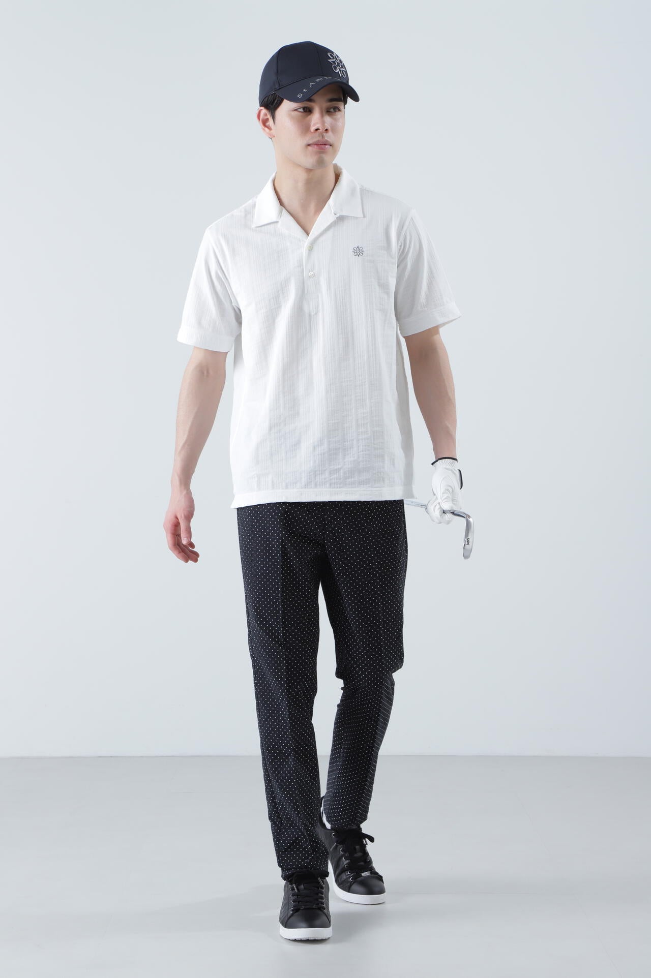ピンドットロゴジャガードパンツ (MENS)