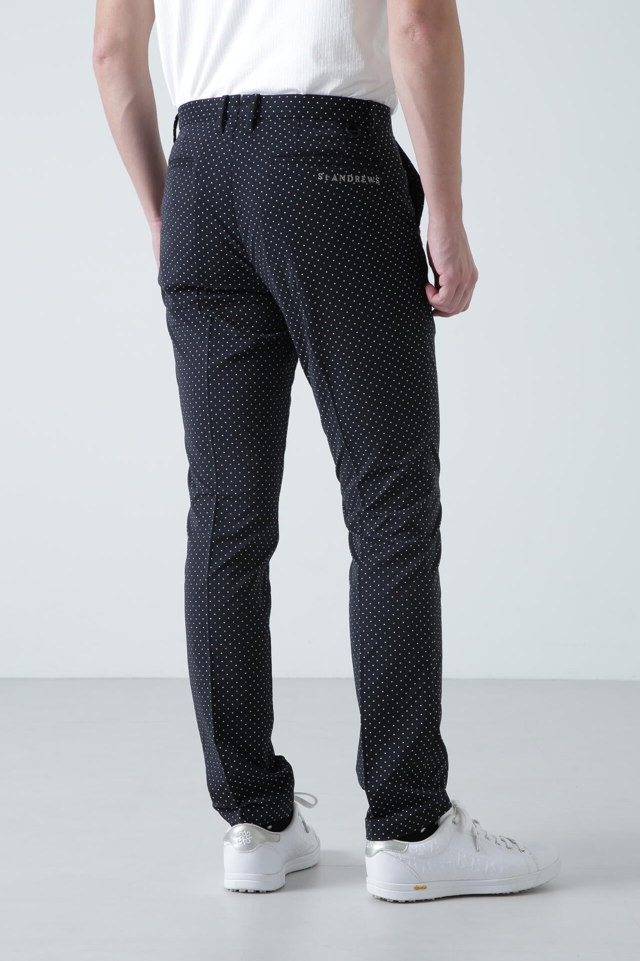 ピンドットロゴジャガードパンツ (MENS)
