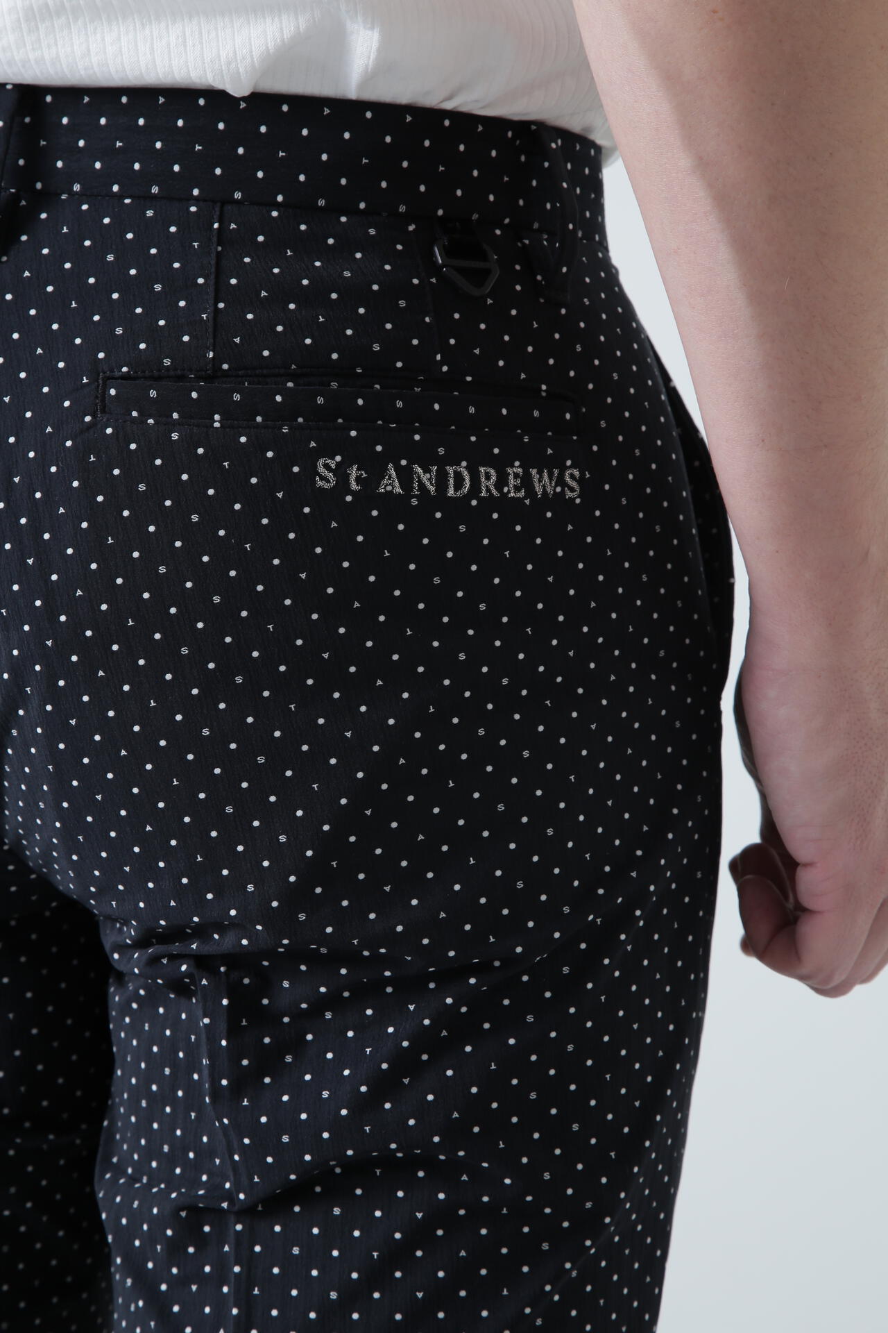 ピンドットロゴジャガードパンツ (MENS)
