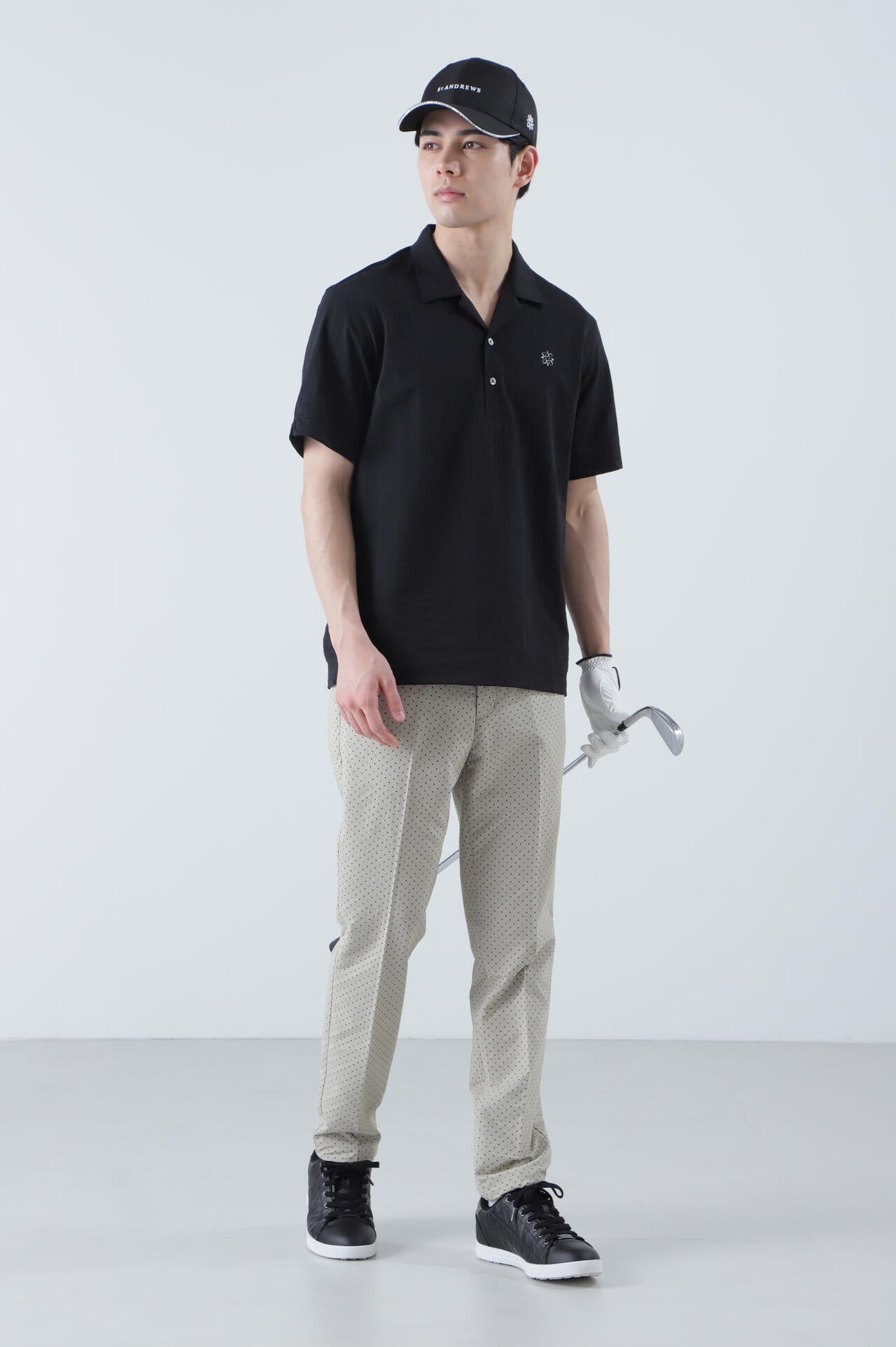 ピンドットロゴジャガードパンツ (MENS)