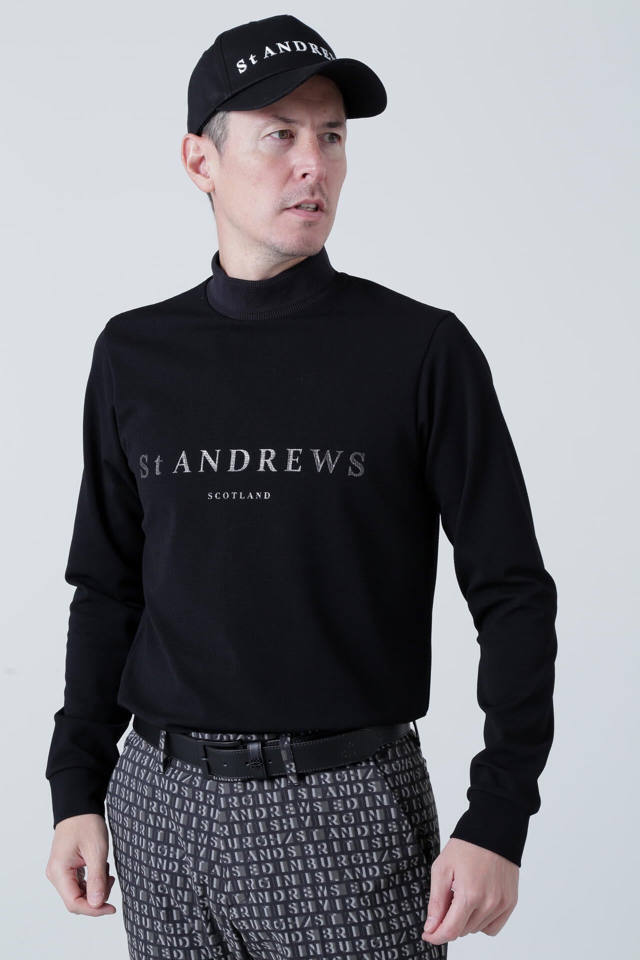 ブロックリバー長袖ハイネック (MENS)