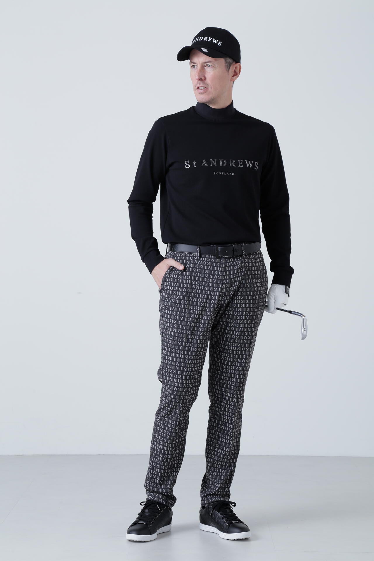 ブロックリバー長袖ハイネック (MENS)