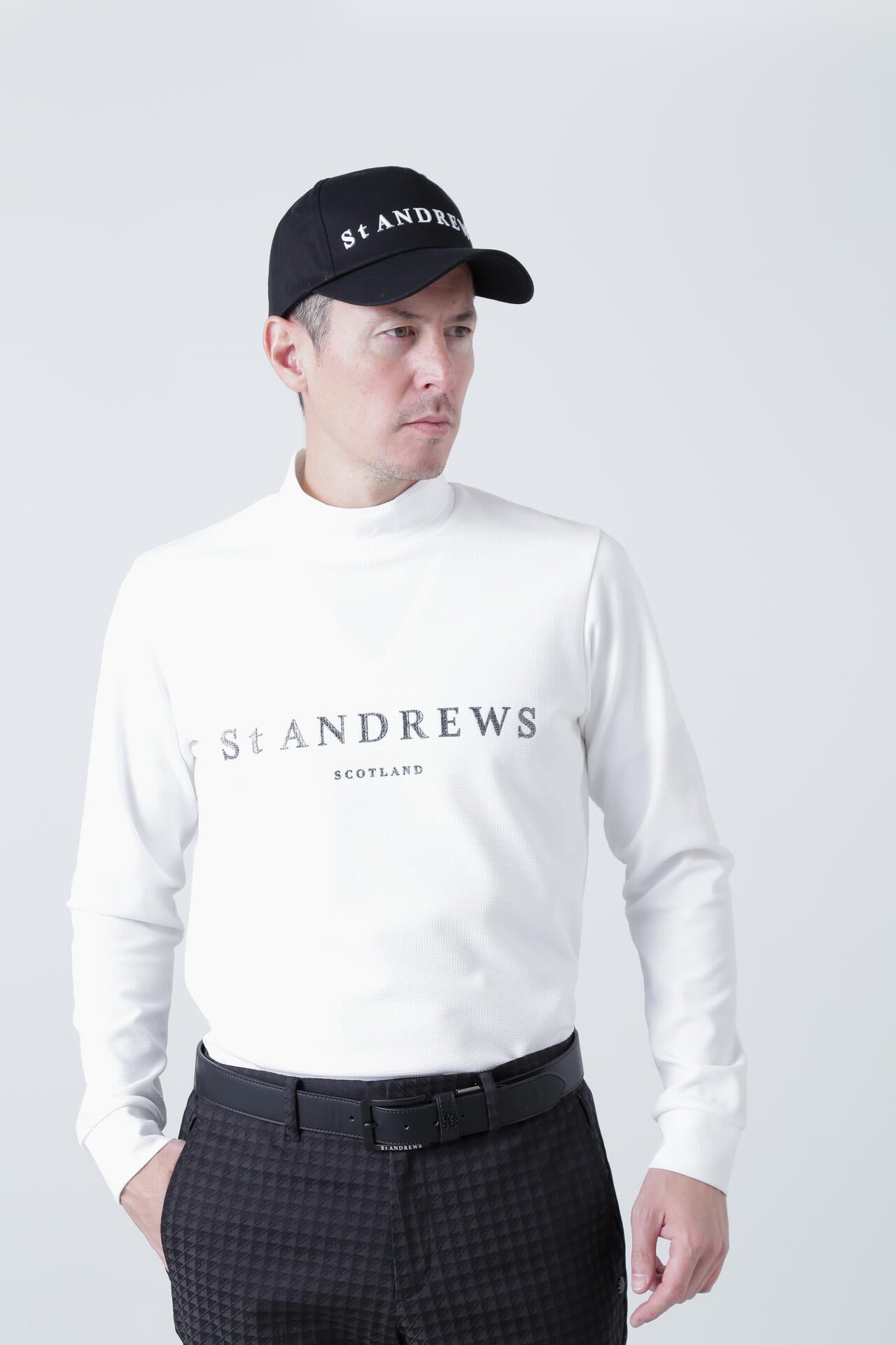 ブロックリバー長袖ハイネック (MENS)