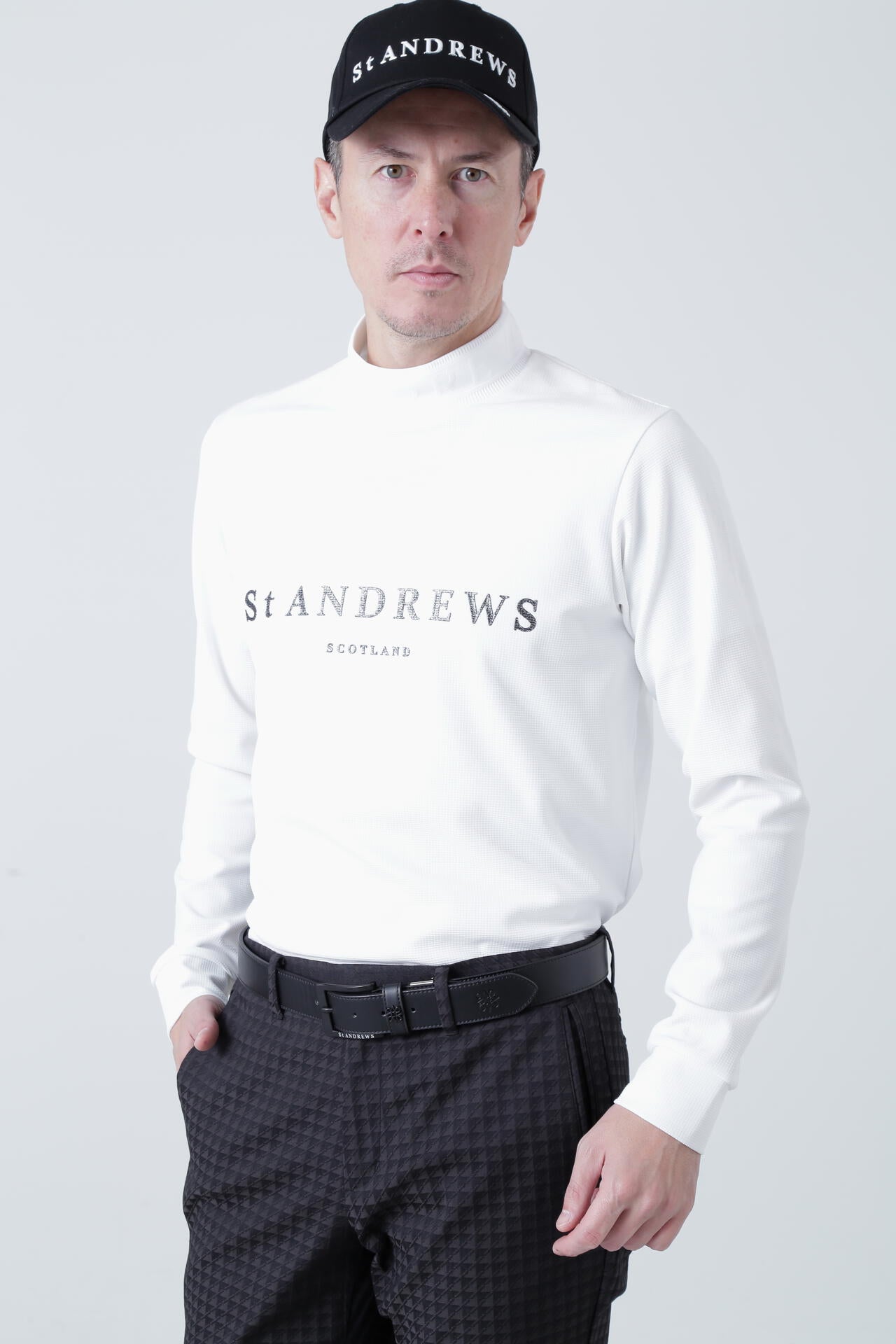 ブロックリバー長袖ハイネック (MENS)