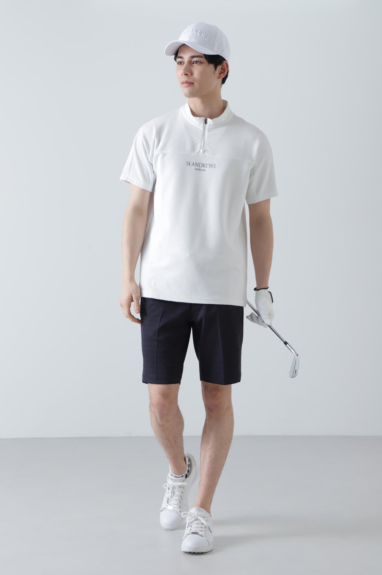 ロゴボーダージャガードショートパンツ (MENS)