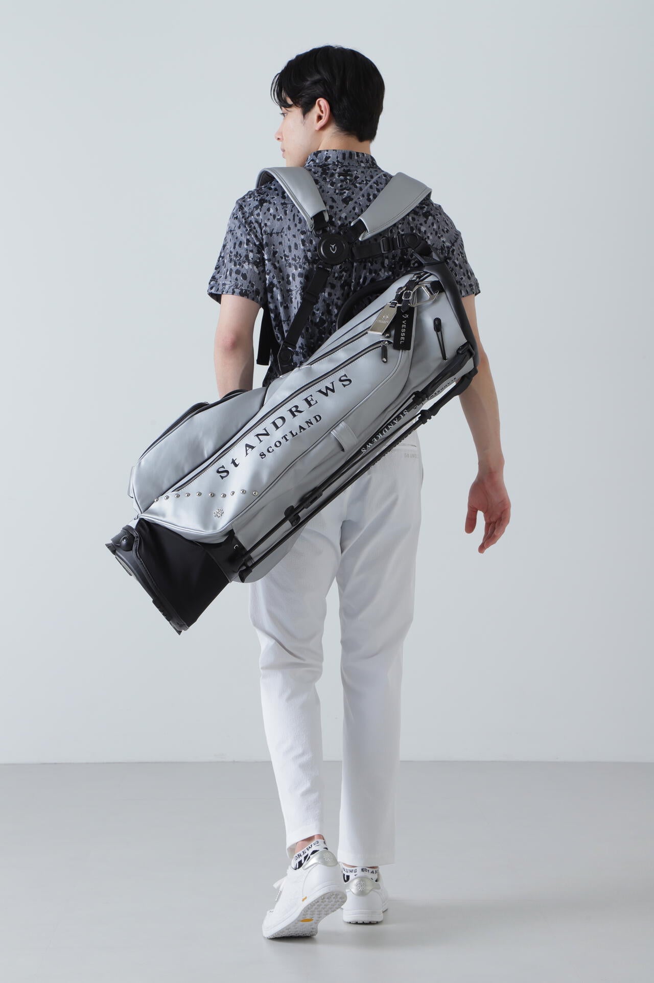 【VESSEL×St ANDREWS】7.5型VLS Luxスタンド式キャディバッグ (46インチ対応) (UNISEX)