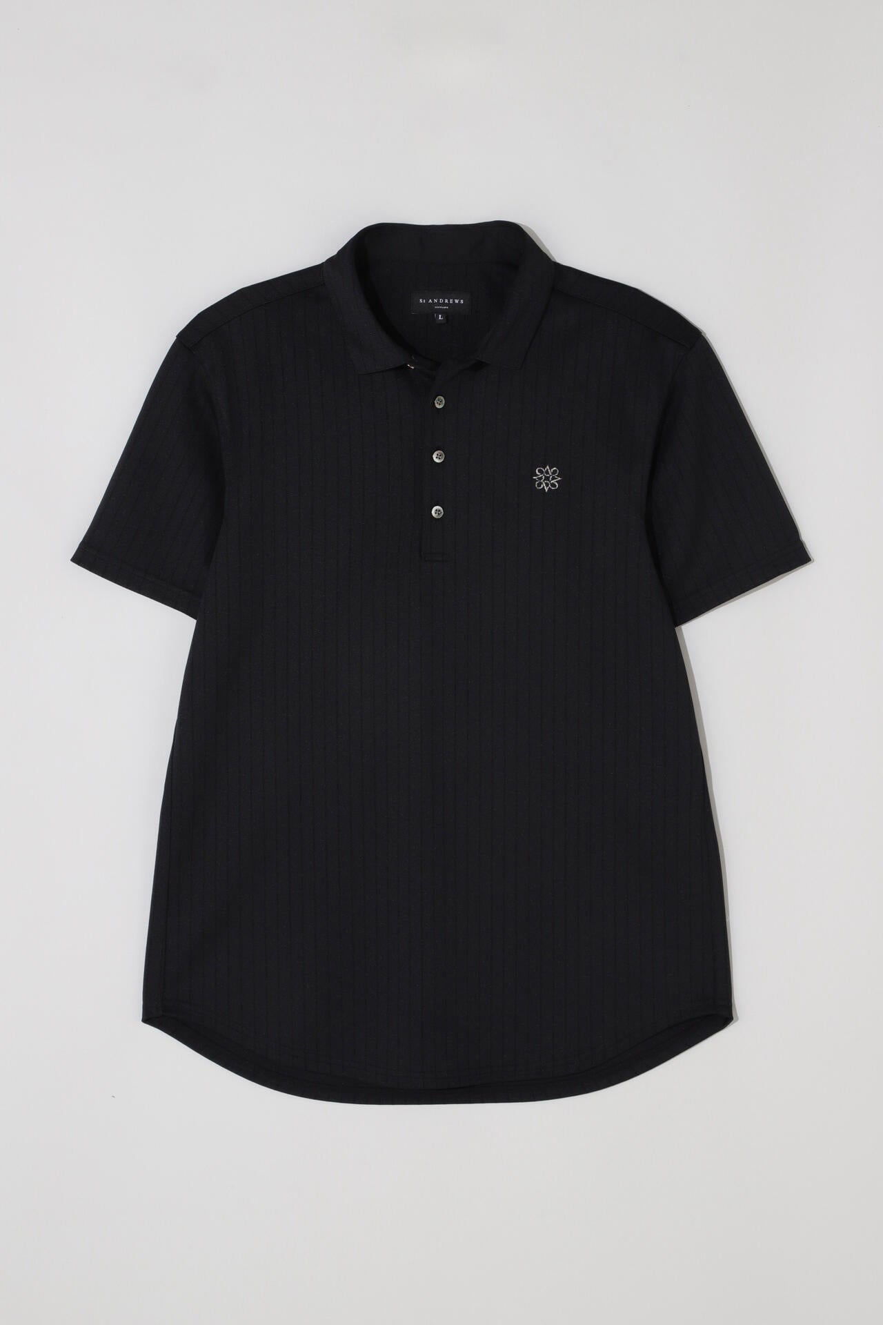 ストライプ半袖ポロシャツ (MENS)