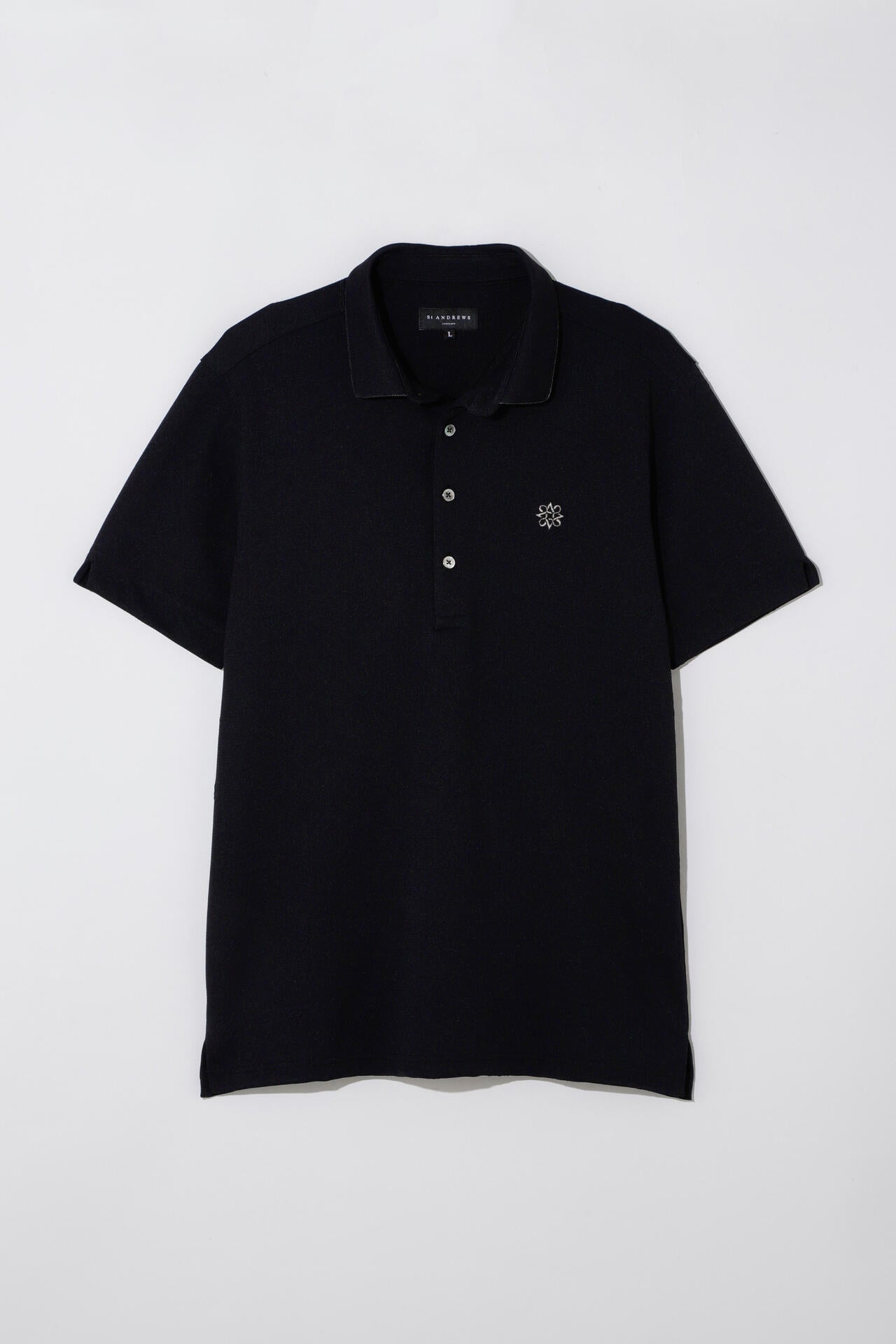 ふくれジャガードロゴ半袖ポロシャツ (MENS)
