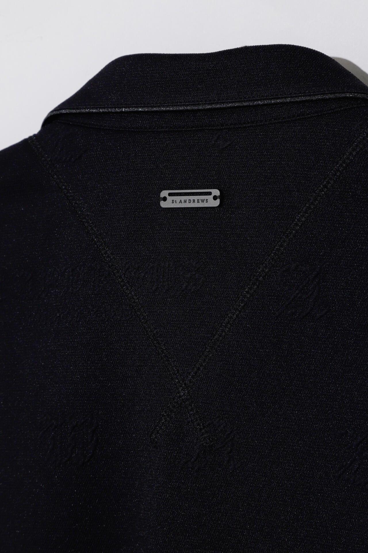 ふくれジャガードロゴ半袖ポロシャツ (MENS)