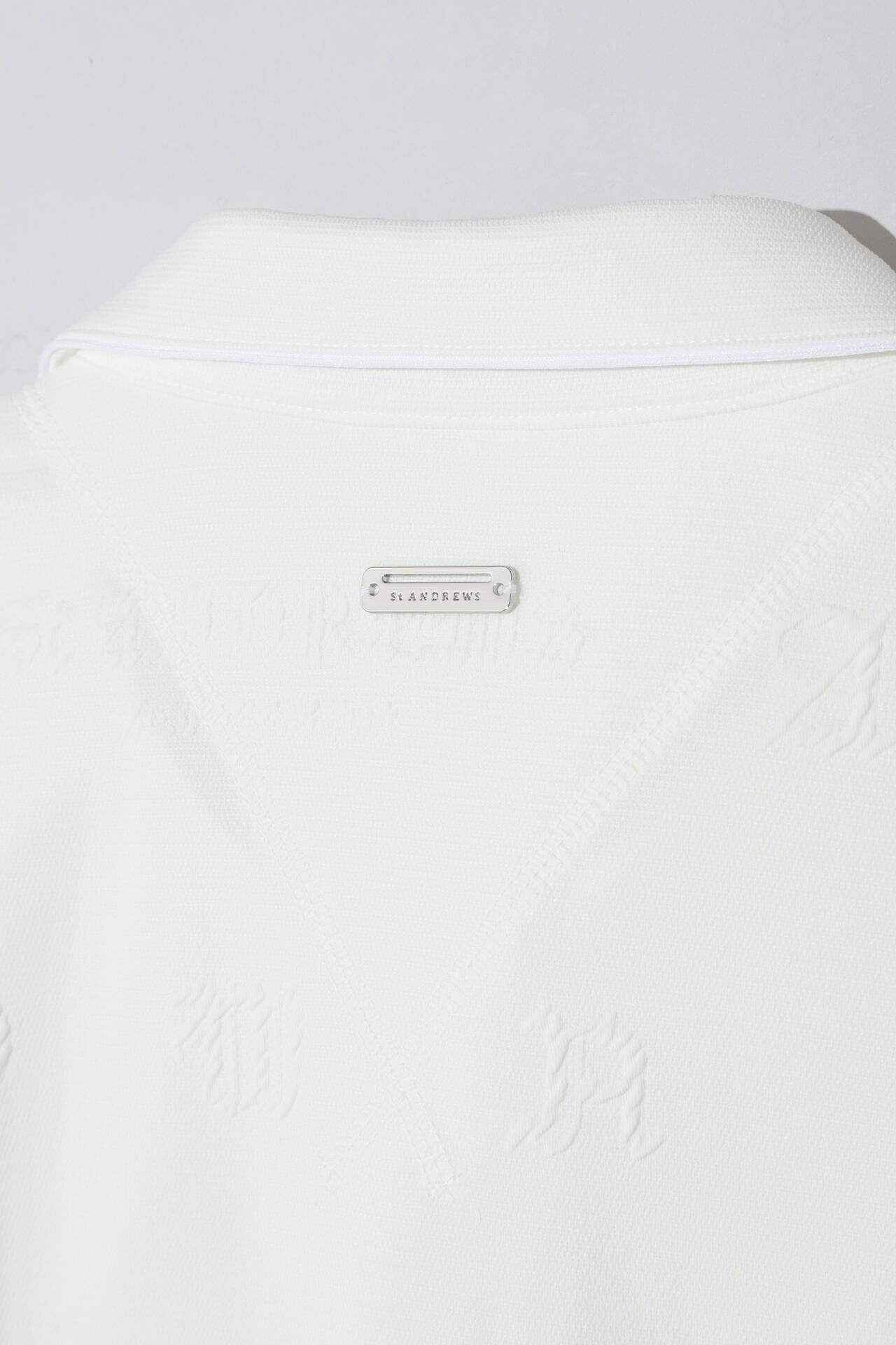 ふくれジャガードロゴ半袖ポロシャツ (MENS)