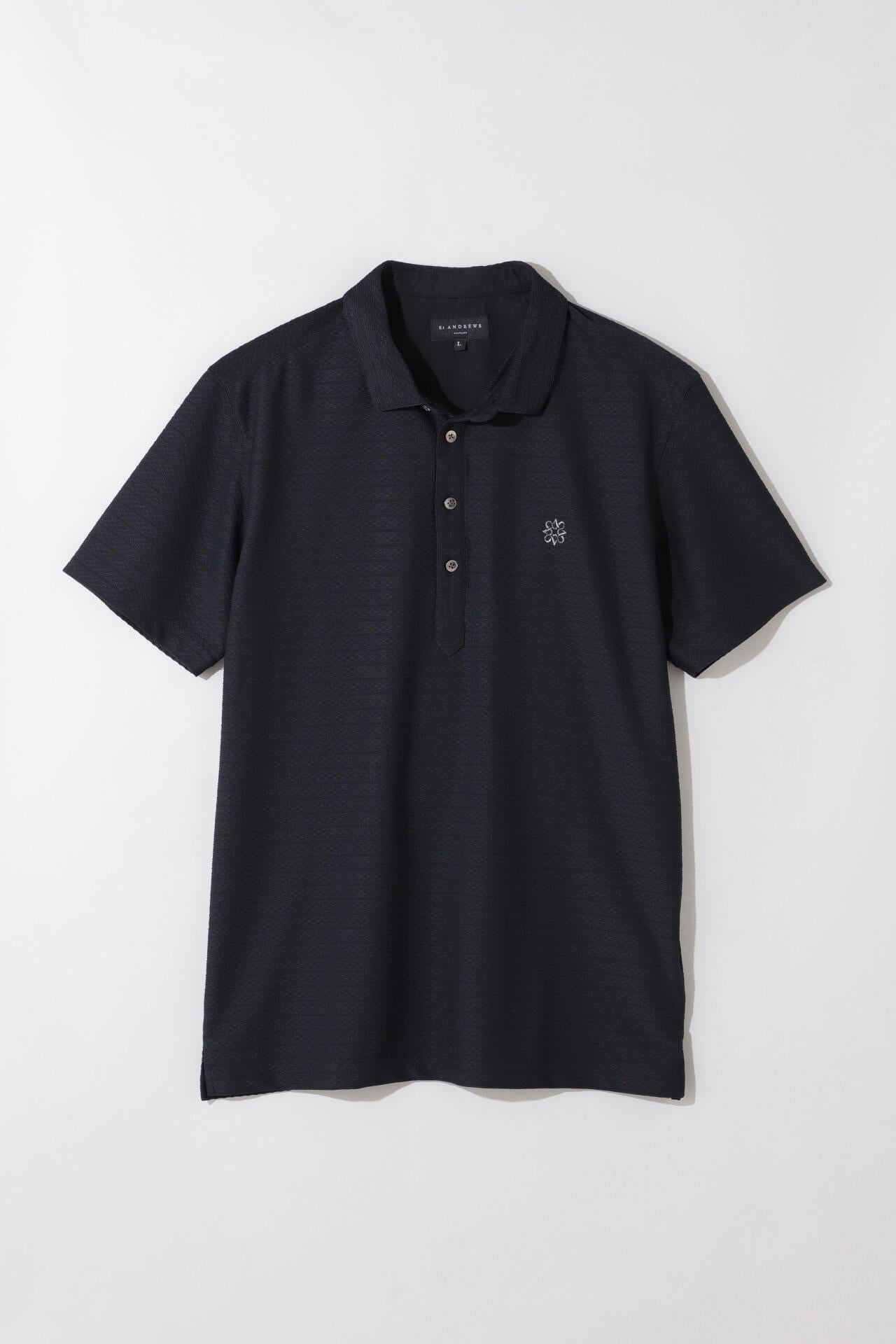 縄柄ジャガード半袖シャツ (MENS)