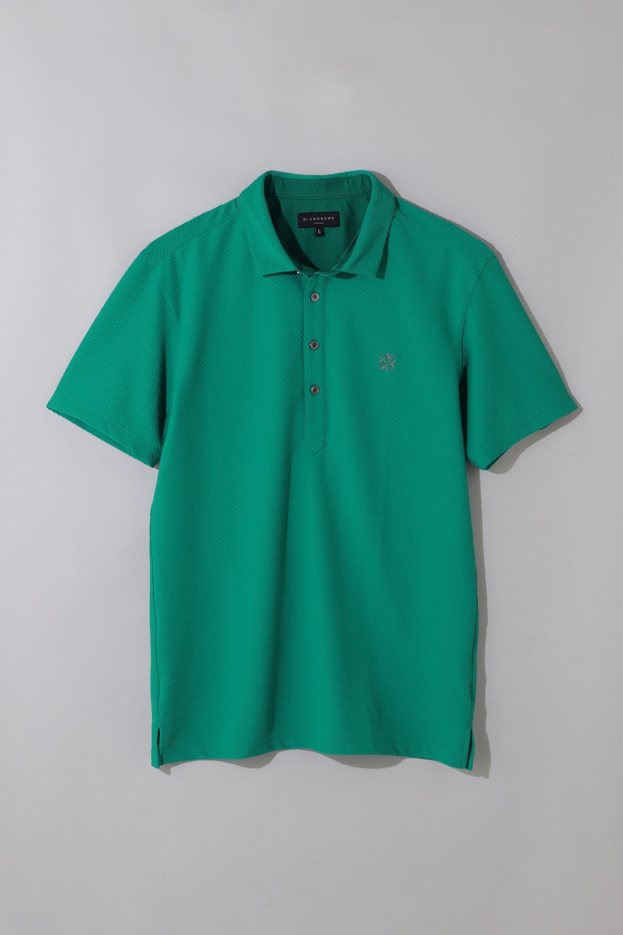 縄柄ジャガード半袖シャツ (MENS)