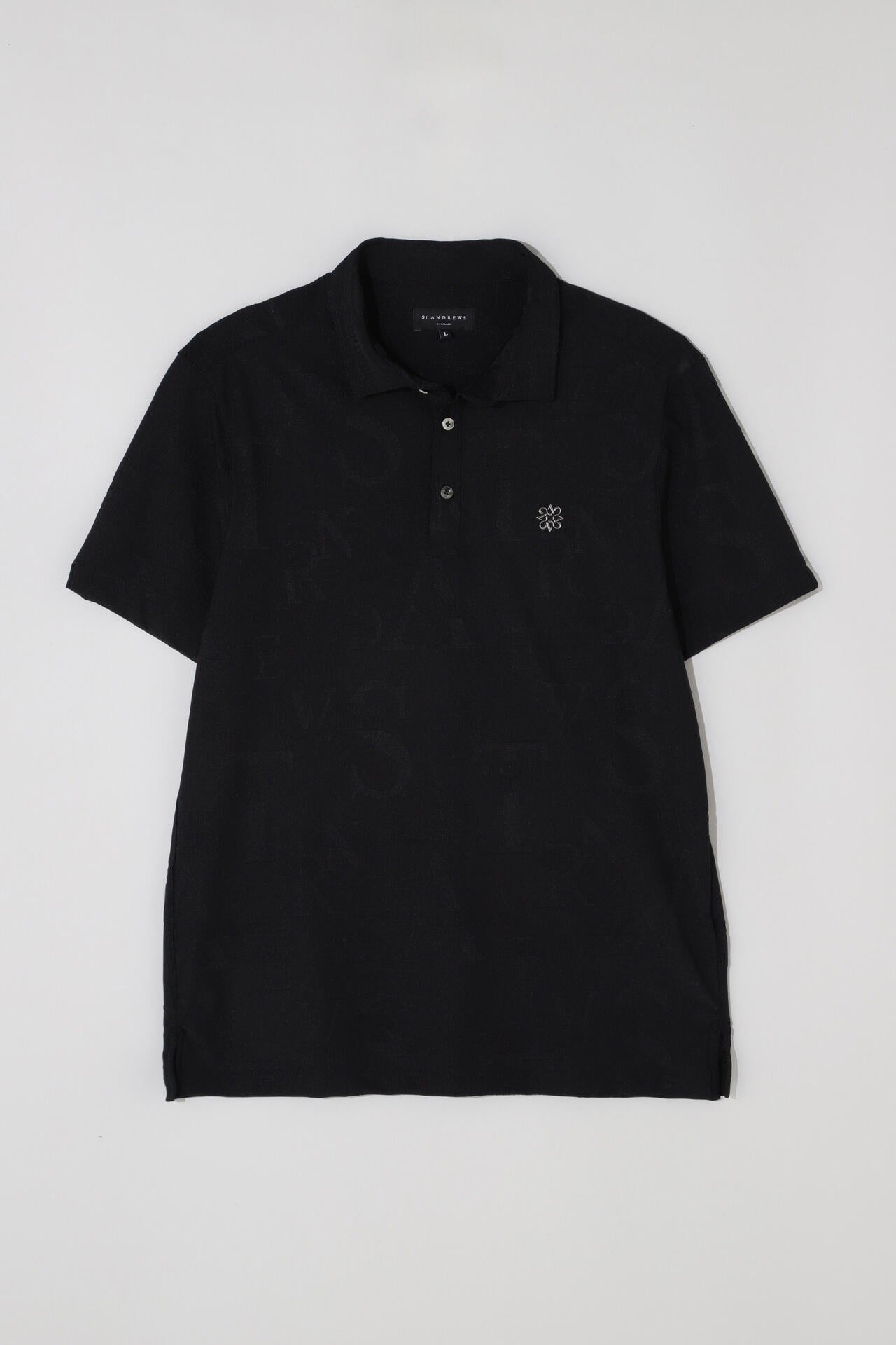 コンセプト柄リンクス無地半袖シャツ (MENS)