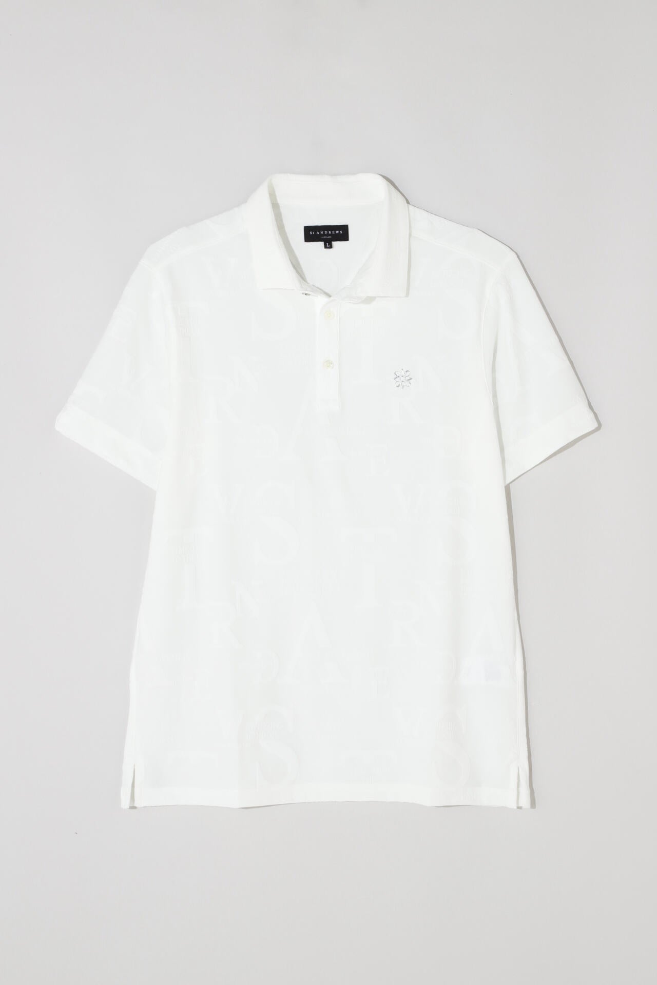 コンセプト柄リンクス無地半袖シャツ (MENS)