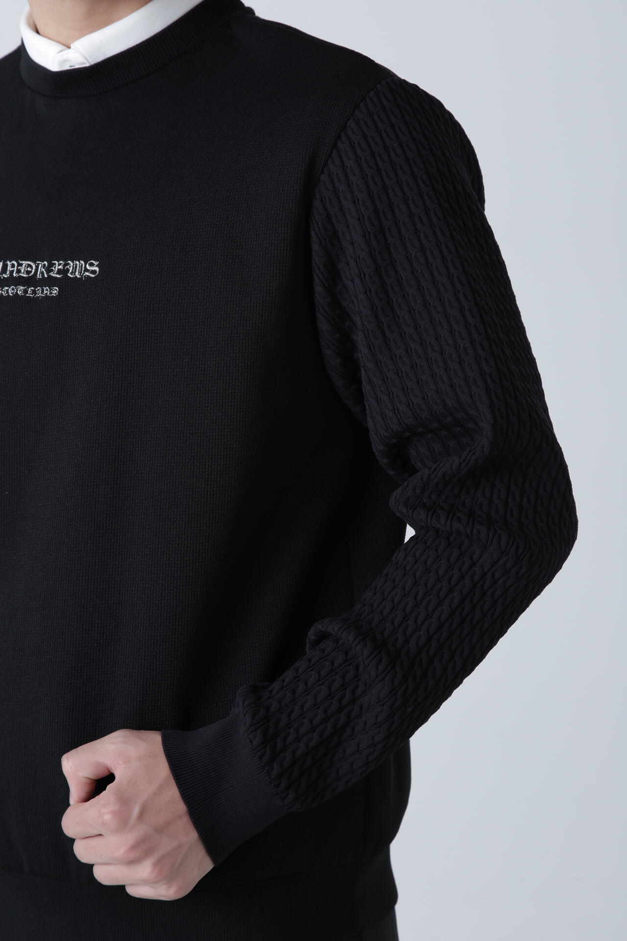 クオーターゲージエアシャットクルーネックプルオーバー (MENS)