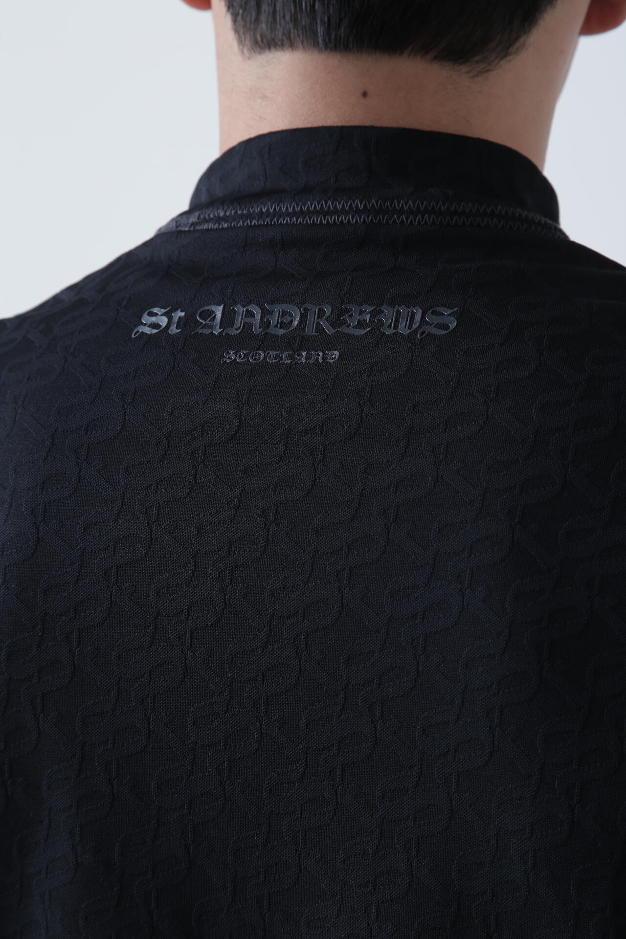 STAドットジャガード長袖ハイネックカットソー (MENS)