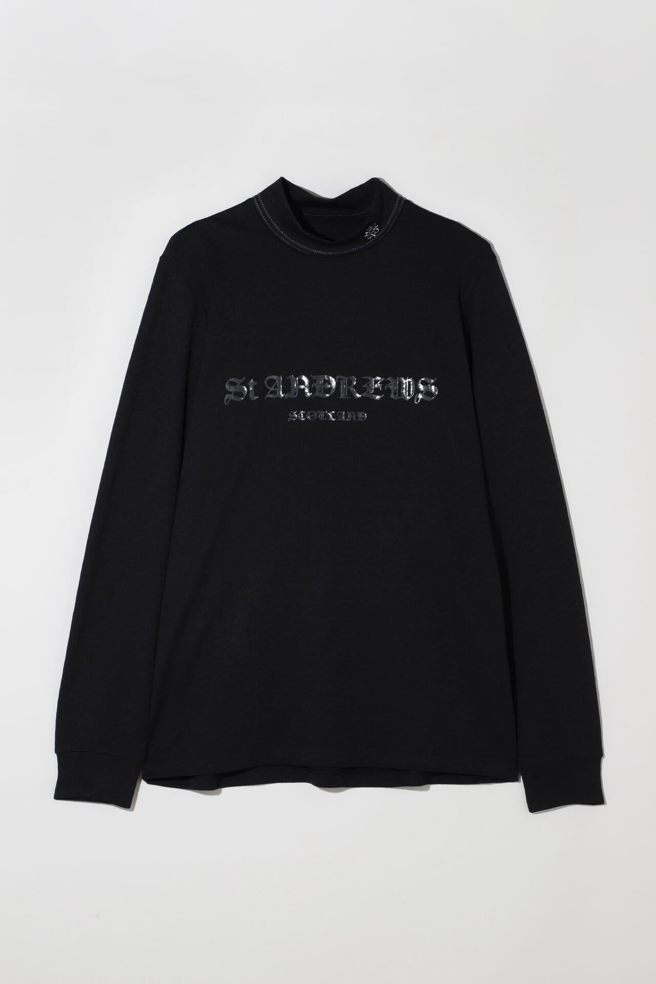 STAドットジャガード長袖ハイネックカットソー (MENS)