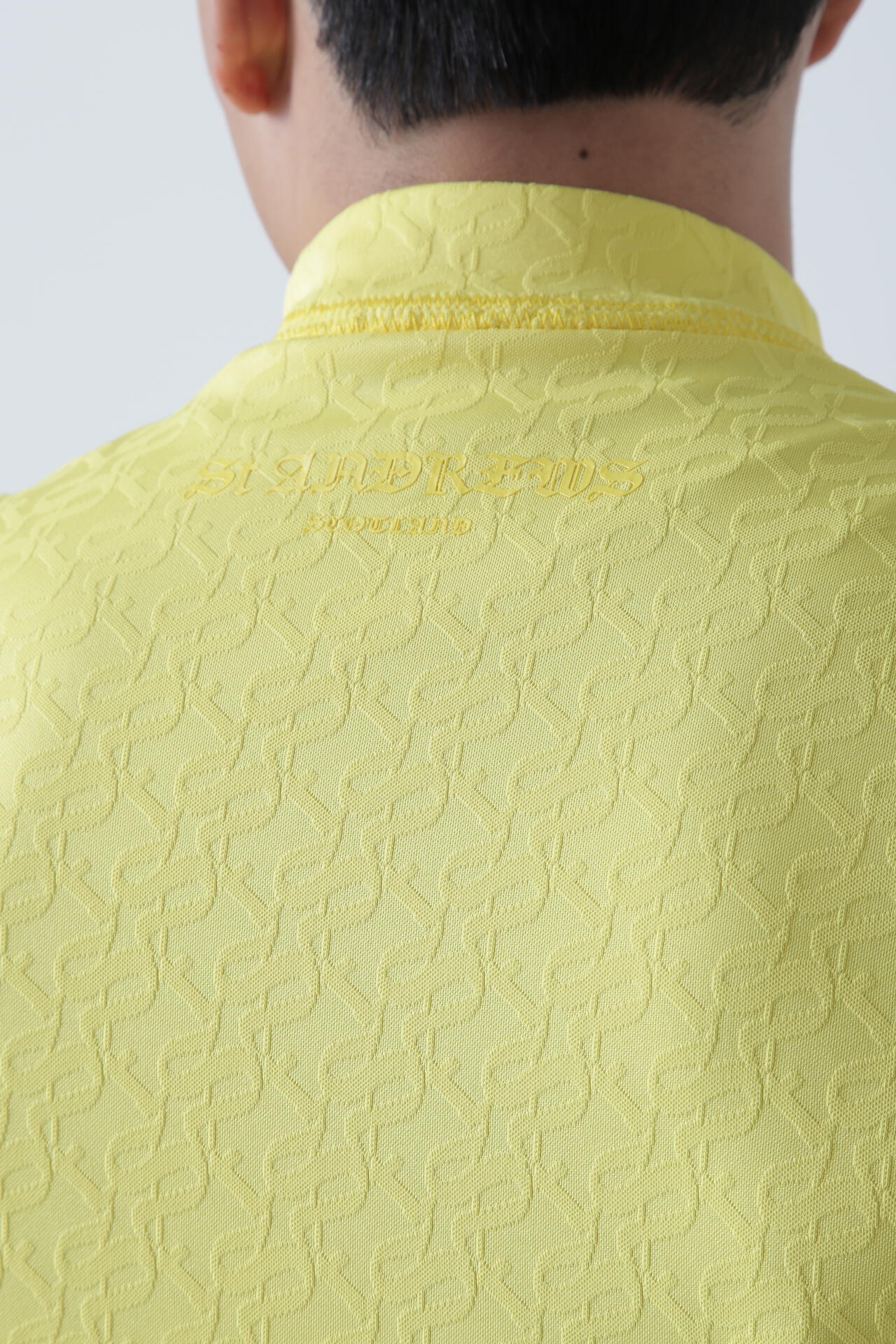 STAドットジャガード長袖ハイネックカットソー (MENS)