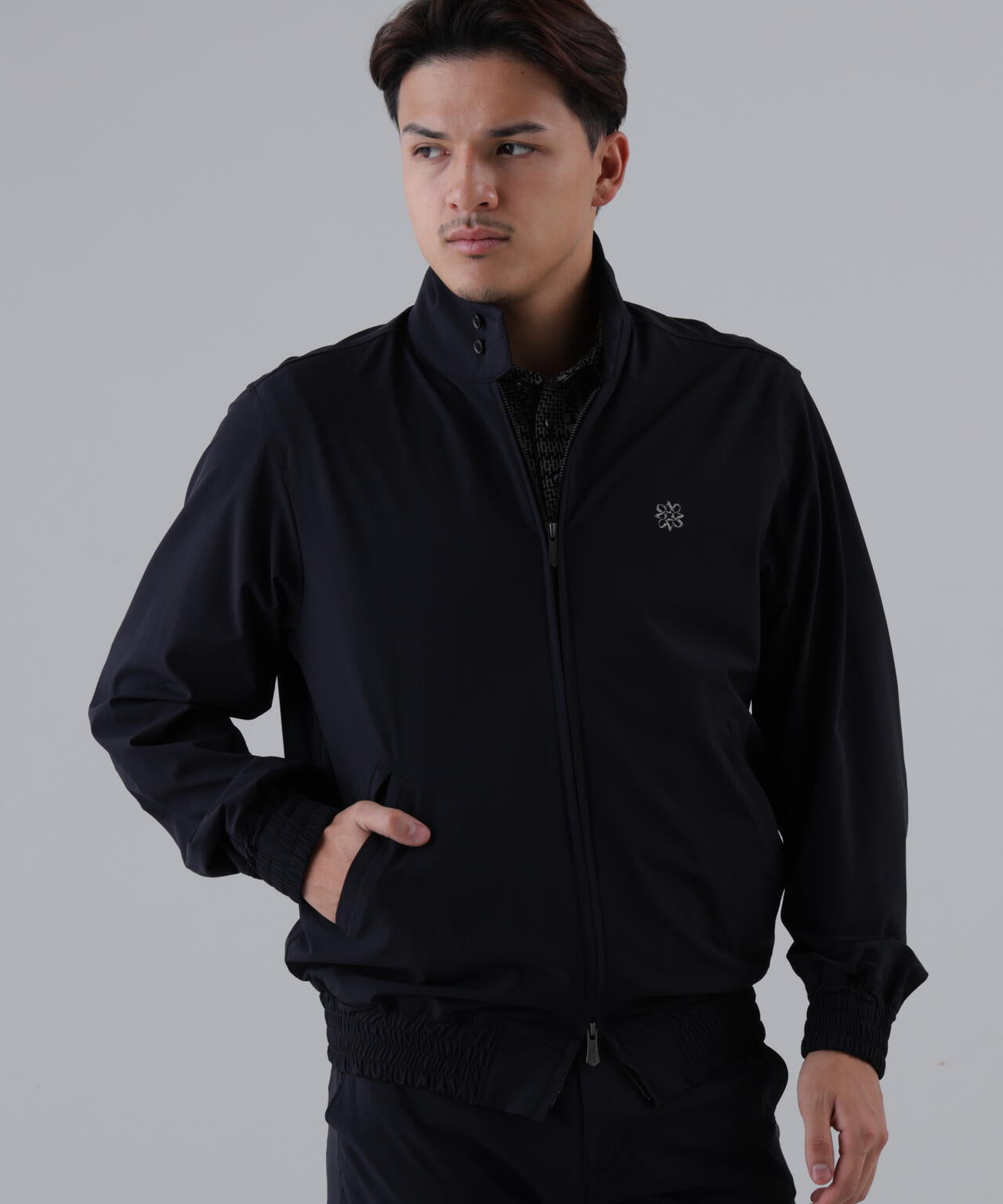 【撥水】【ストレッチ】ナイロンタフタブルゾン (MENS)