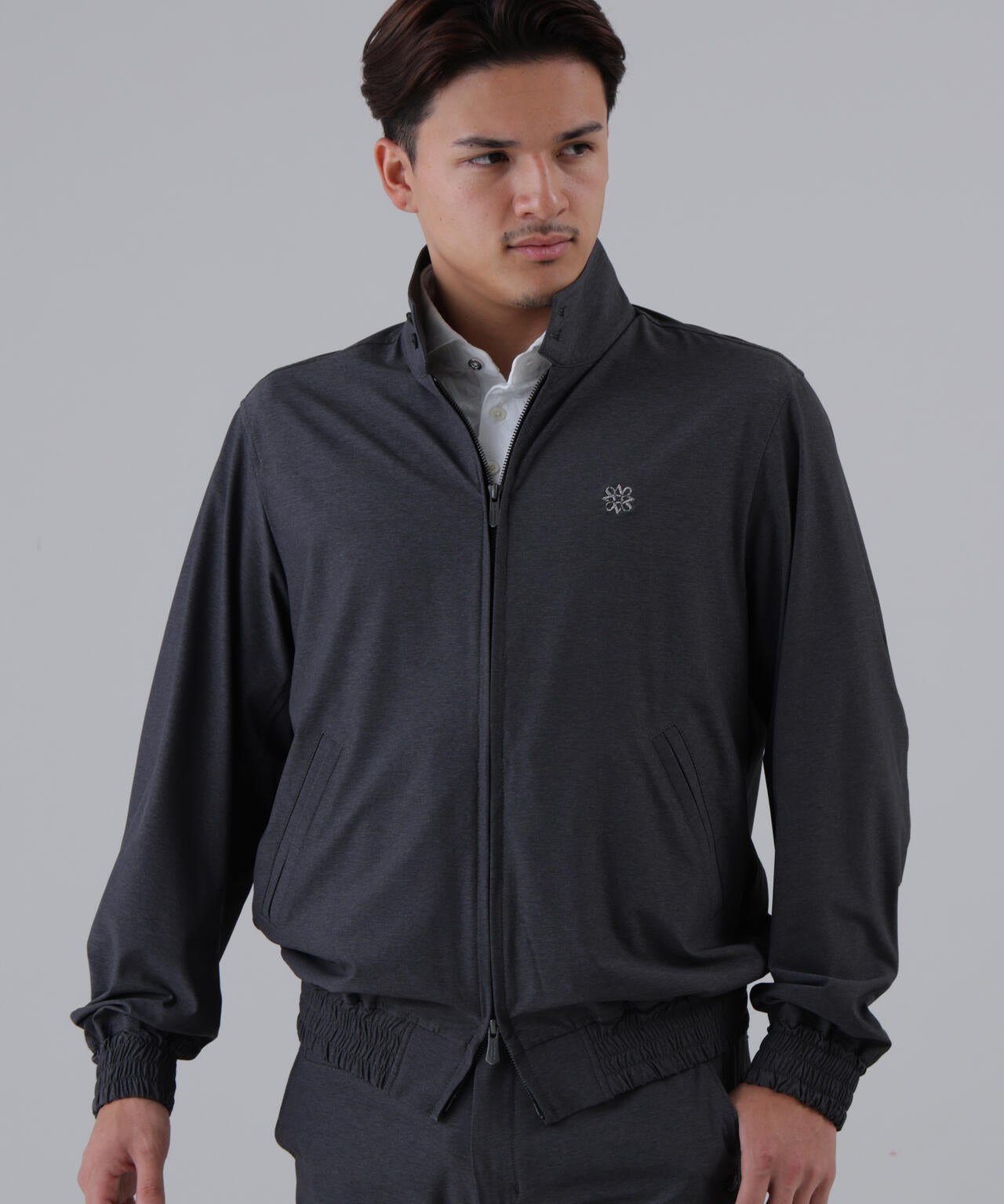 【撥水】【ストレッチ】ナイロンタフタブルゾン (MENS)