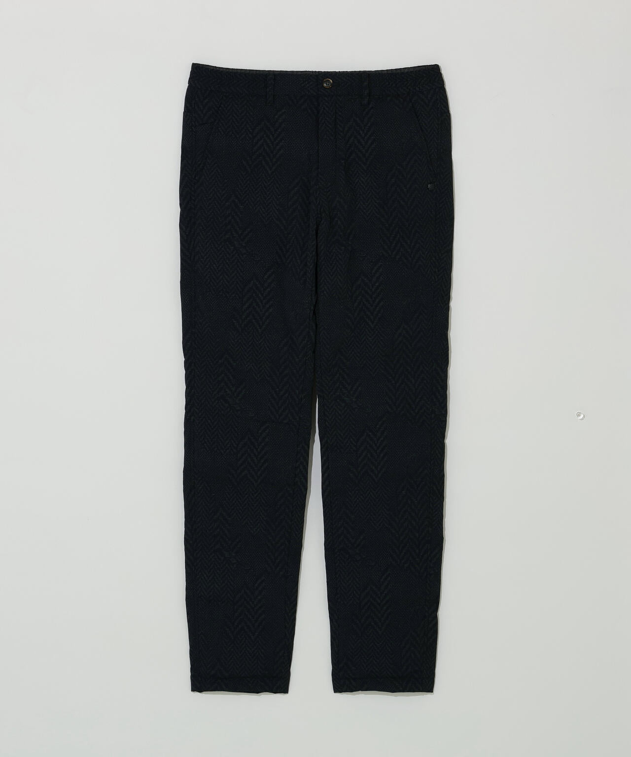 ヘリンボーンプリント中綿キルトパンツ (MENS)