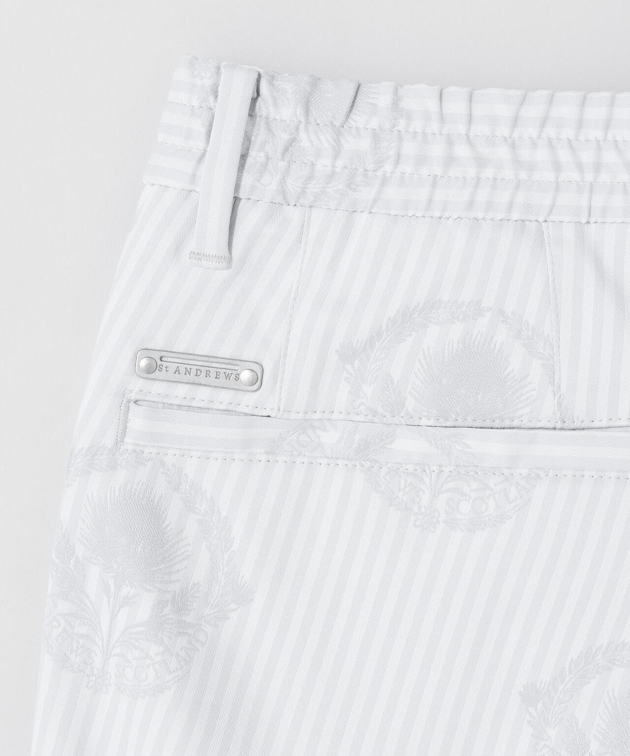 【ストレッチ】ロンドンストライプアザミジャガードパンツ (MENS)