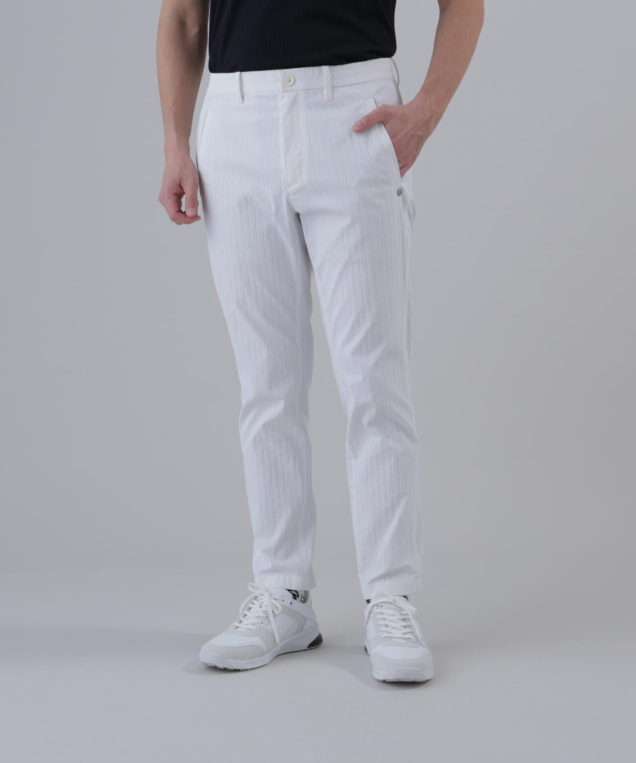 【ストレッチ】ドビーストライプパンツ (MENS)