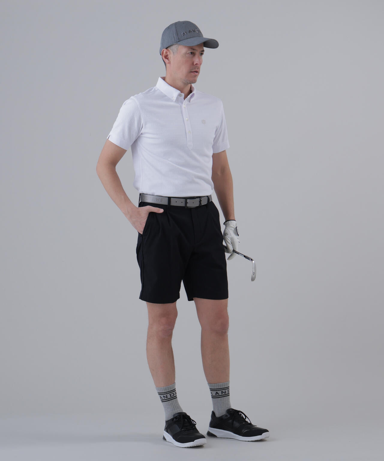 【ストレッチ】ドビーサッカーショートパンツ (MENS)