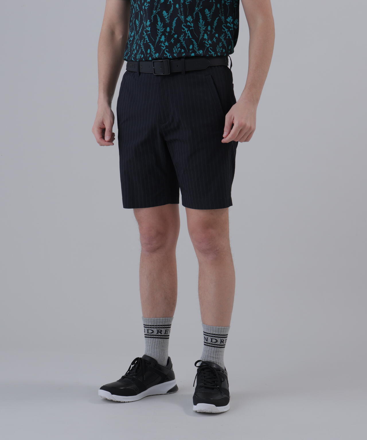 【ストレッチ】ドビーストライプショートパンツ (MENS)
