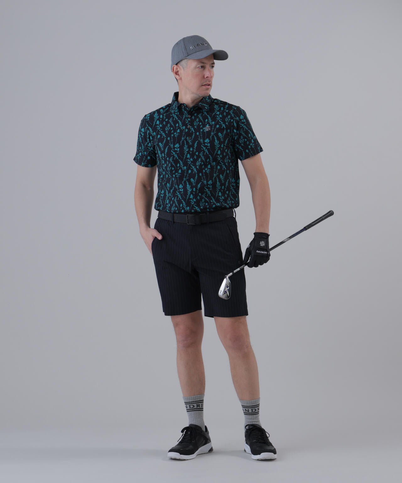 【ストレッチ】ドビーストライプショートパンツ (MENS)
