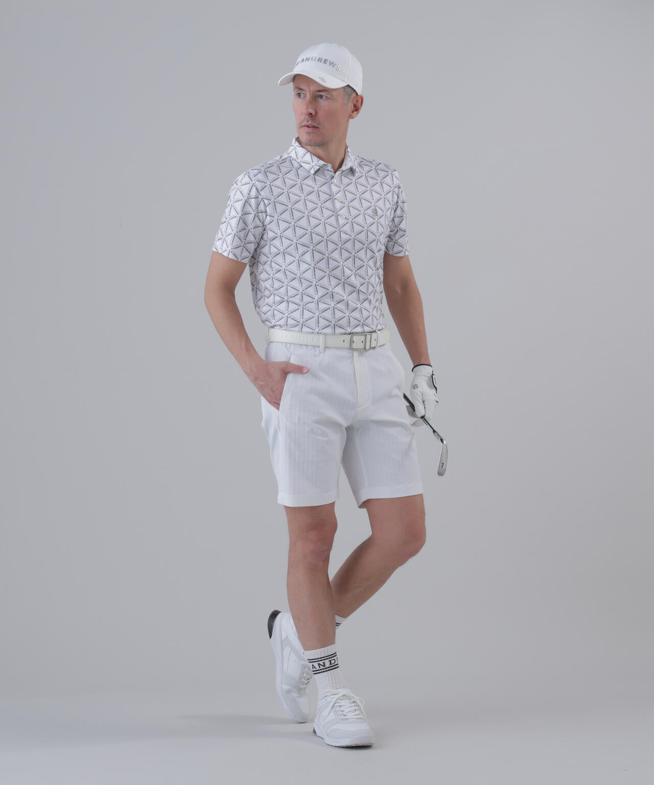 【ストレッチ】ドビーストライプショートパンツ (MENS)