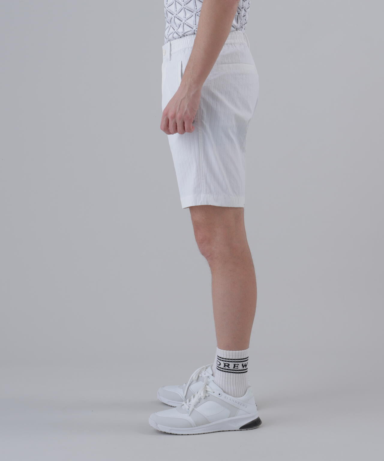 【ストレッチ】ドビーストライプショートパンツ (MENS)