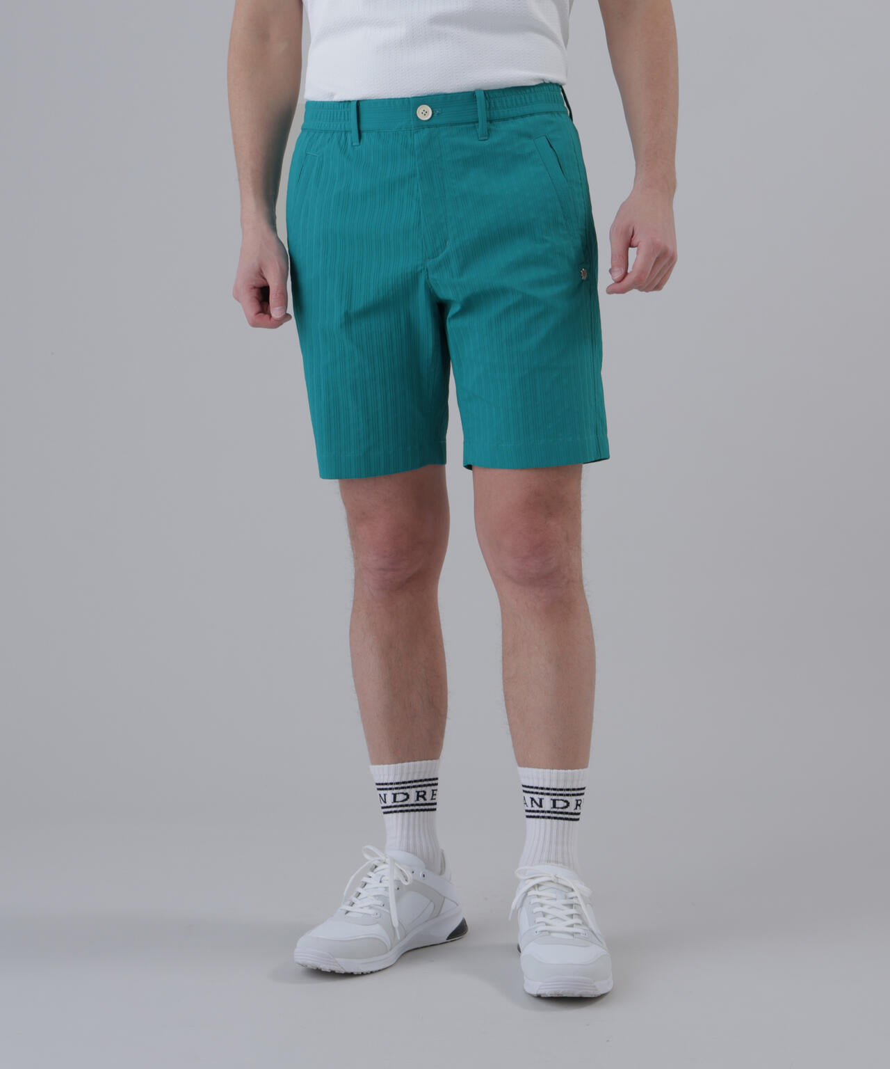【ストレッチ】ドビーストライプショートパンツ (MENS)