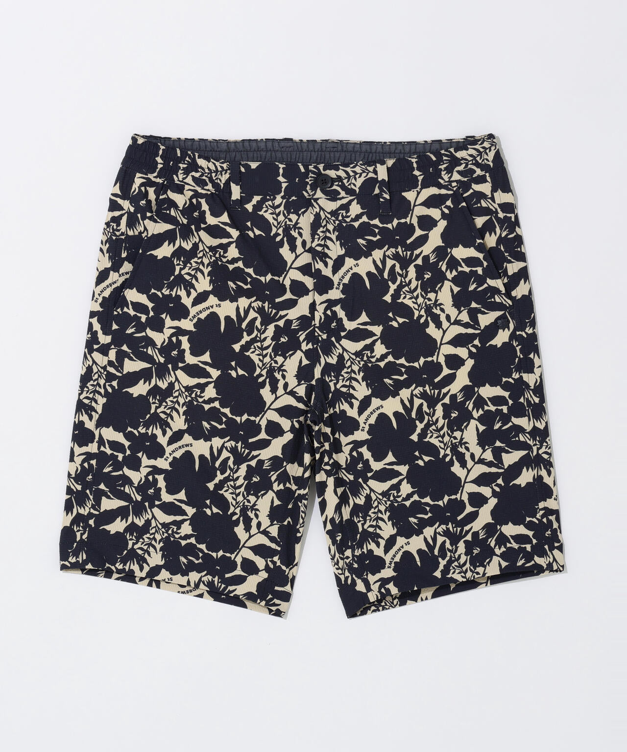 【吸水速乾】【ストレッチ】シャドーボタニカルプリントショートパンツ (MENS)