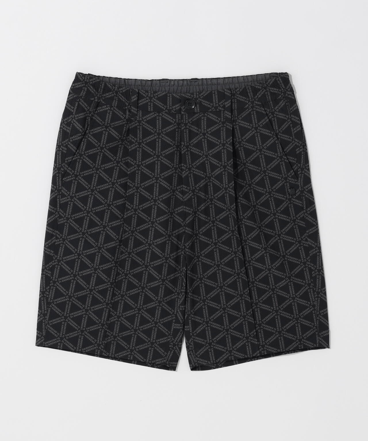 【吸水速乾】【ストレッチ】トライアングルロゴプリントショートパンツ (MENS)