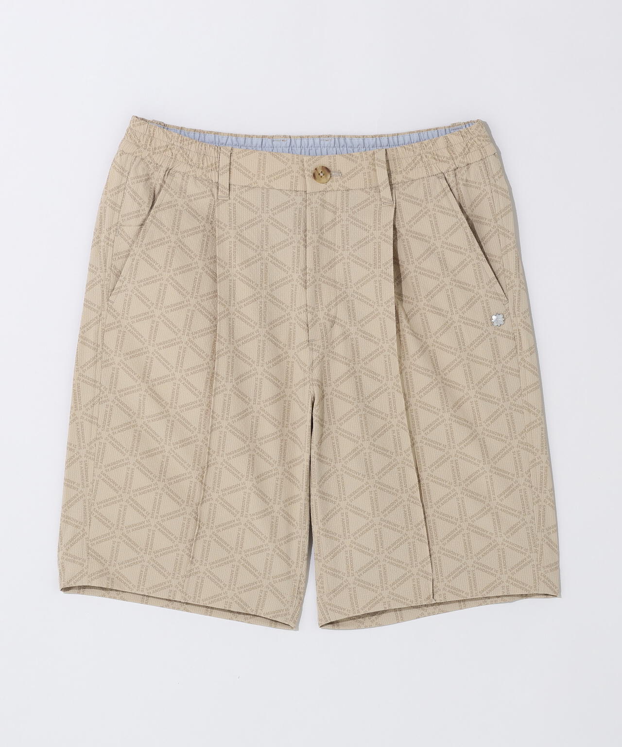 【吸水速乾】【ストレッチ】トライアングルロゴプリントショートパンツ (MENS)