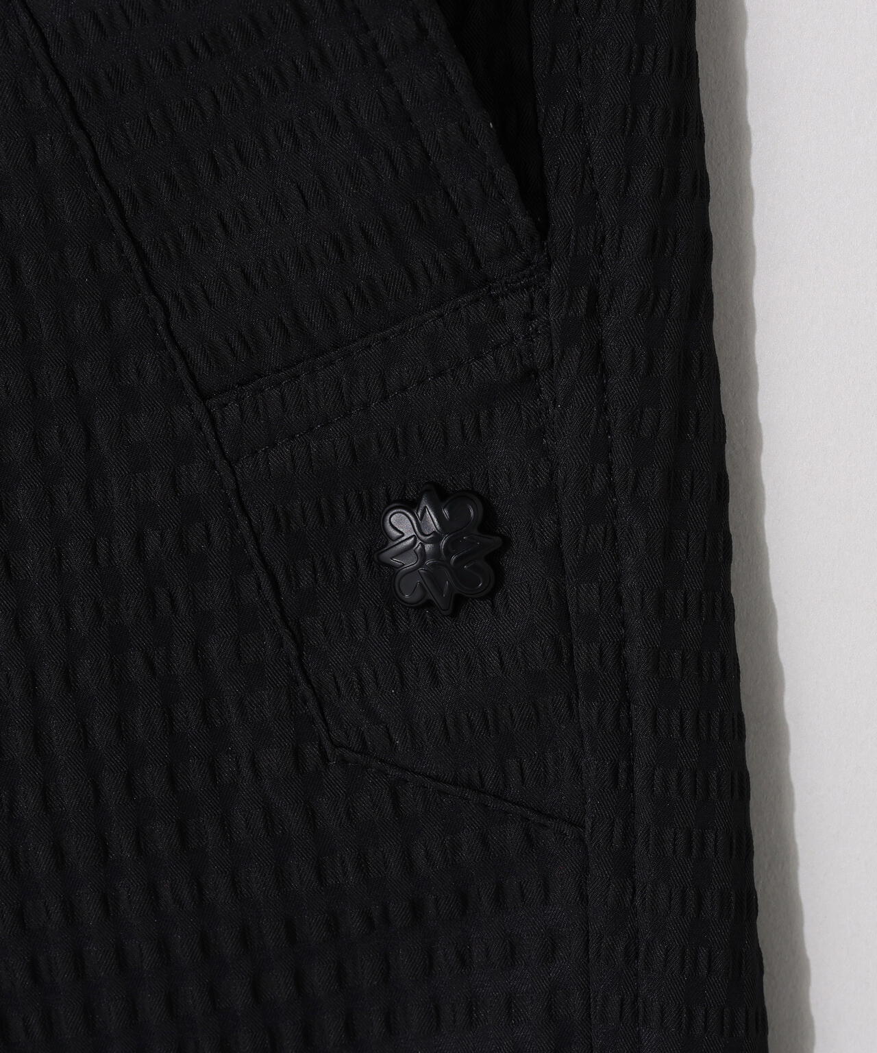 【ストレッチ】格子ジャガードショートパンツ (MENS)
