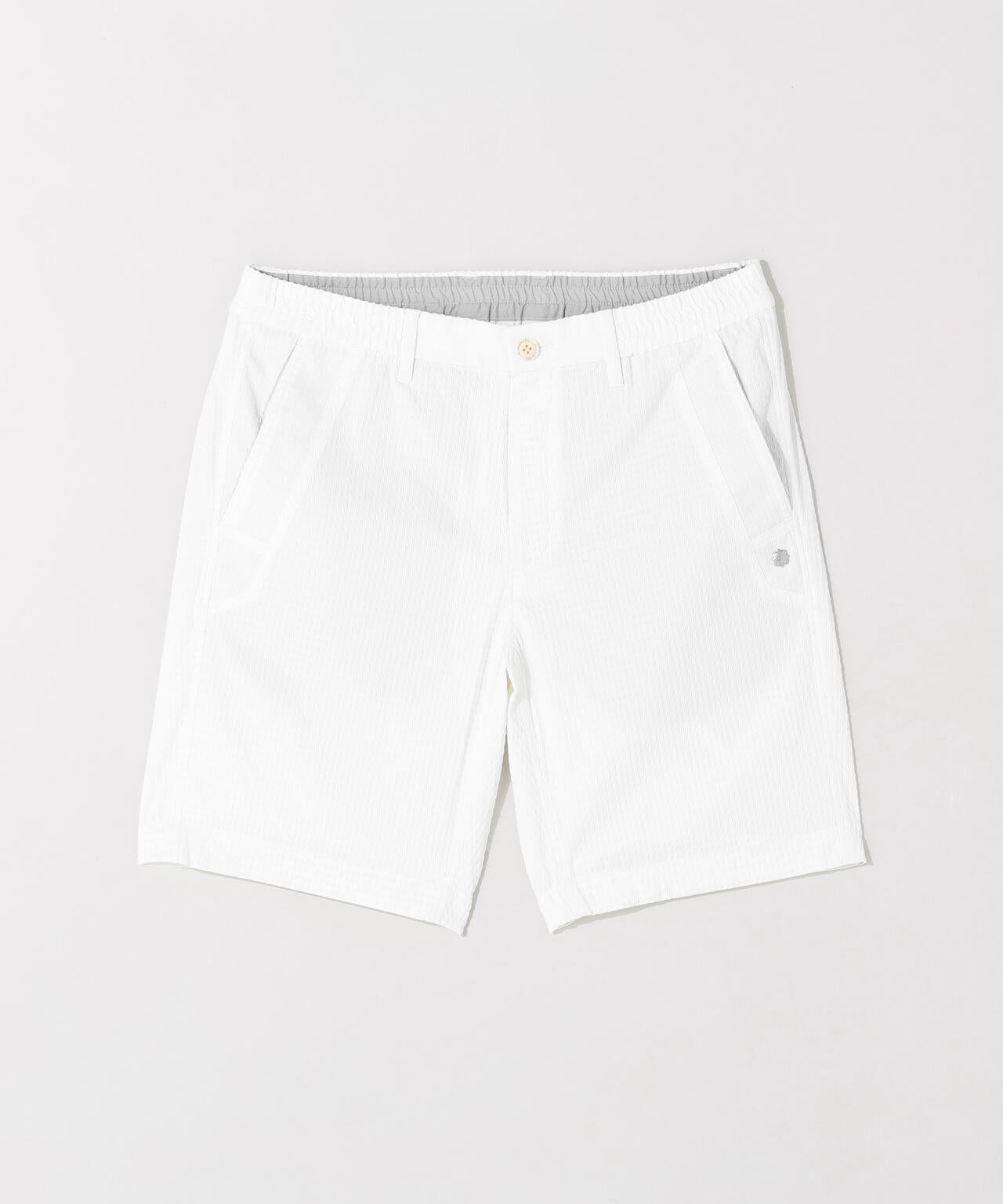 【ストレッチ】格子ジャガードショートパンツ (MENS)