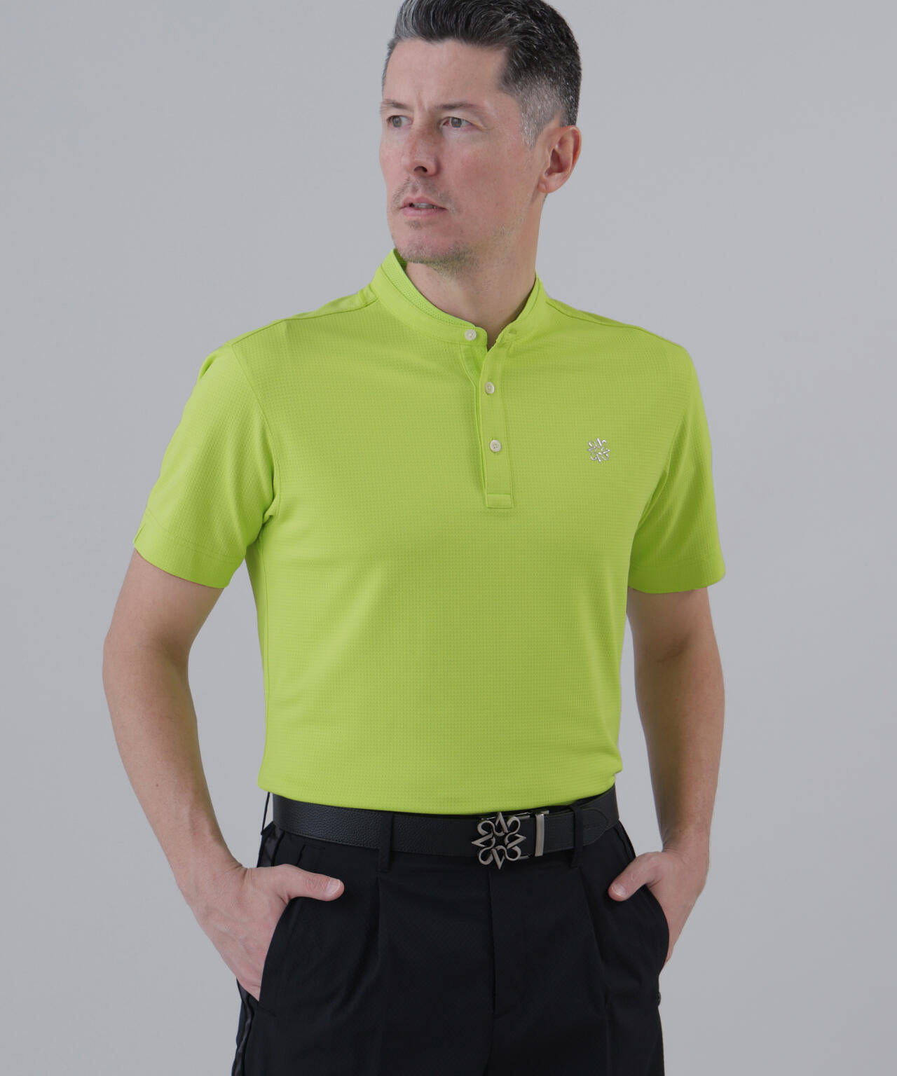 【吸水速乾】【UVカット】ボックスベアメッシュ半袖ポロシャツ (MENS)