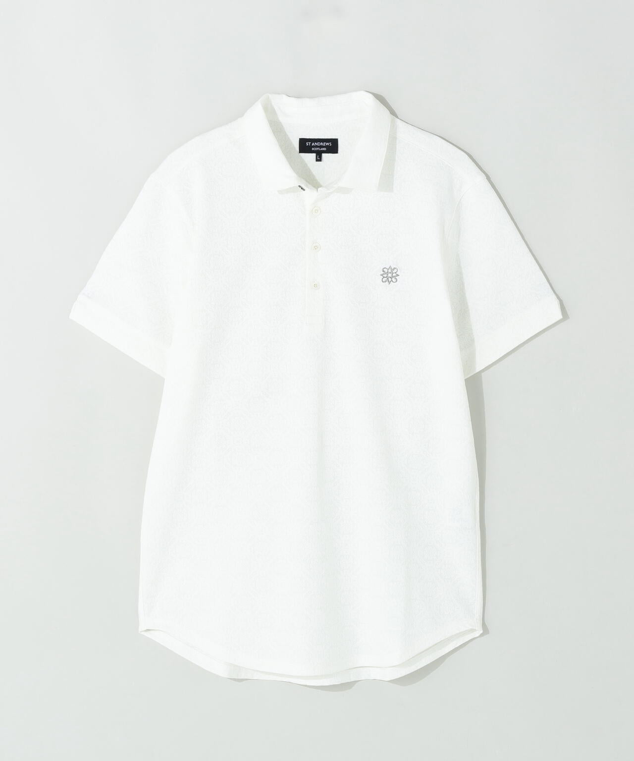 ケルトアラベスクジャガード半袖シャツ (MENS)