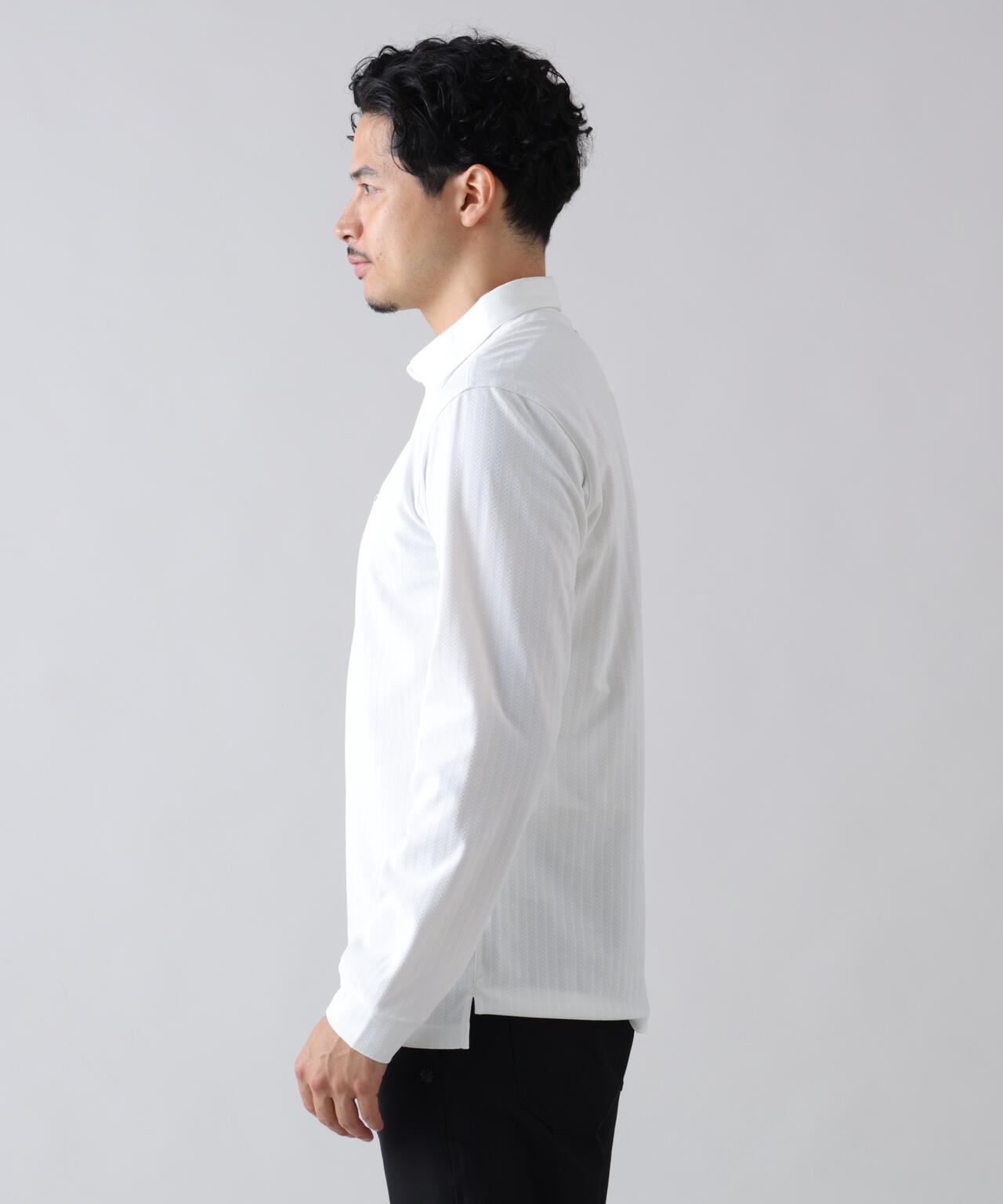 185cm C: 97 W:79 H:95 着用サイズ：L