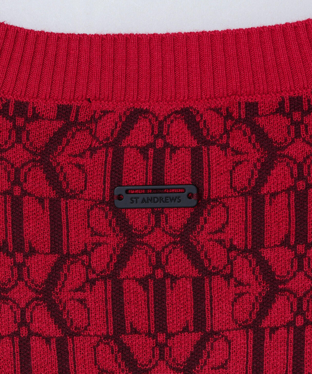 14Gモノグラムパターンジャガードクルーネックニットプルオーバー (MENS)