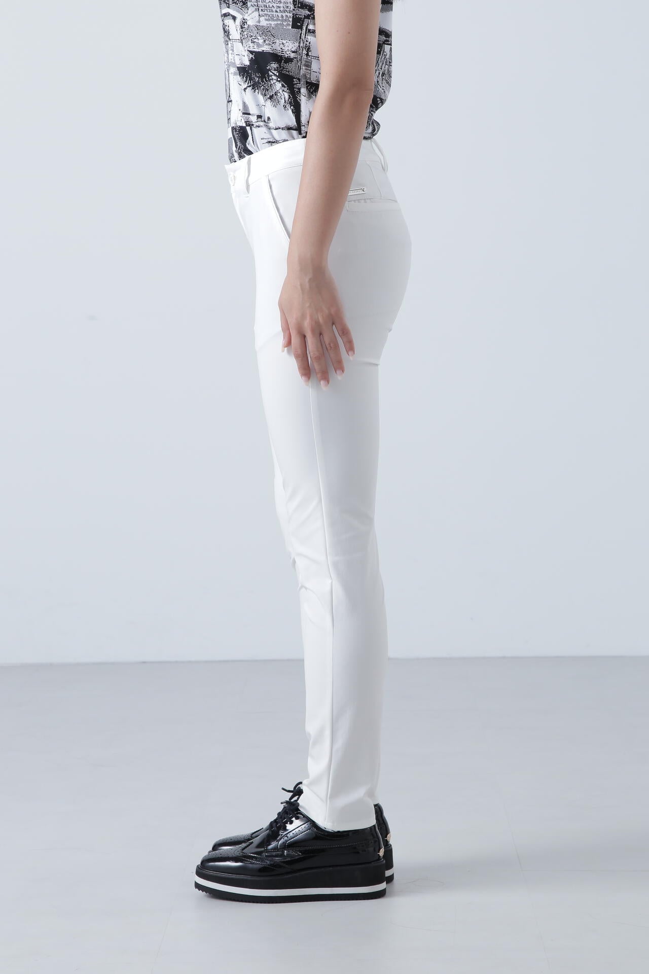 2WAY二重織ドビーストレッチスキニーパンツ (WOMENS)