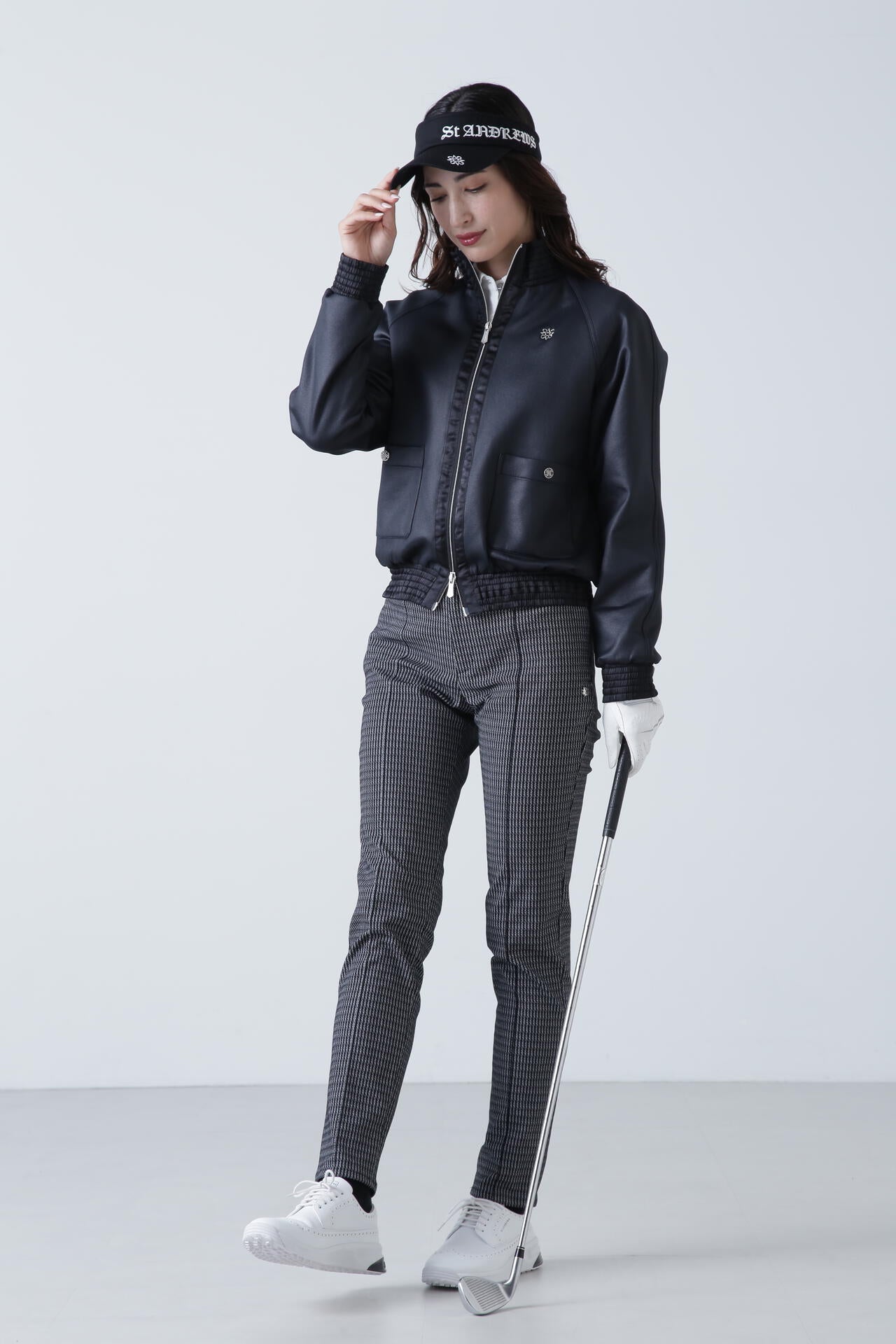 ストライプウェーブストレッチパンツ (WOMENS)