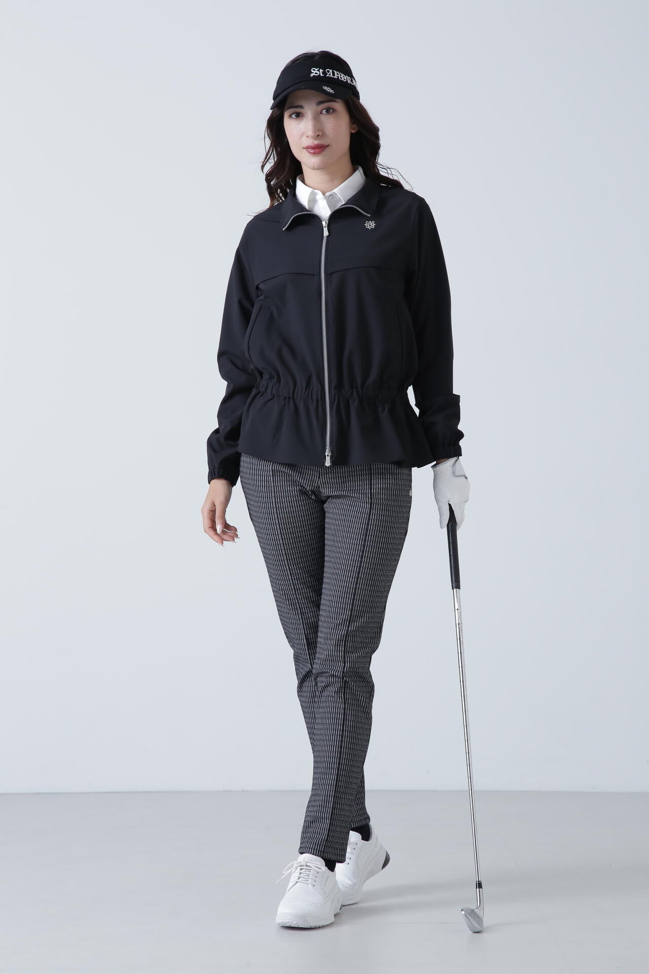 ストライプウェーブストレッチパンツ (WOMENS)