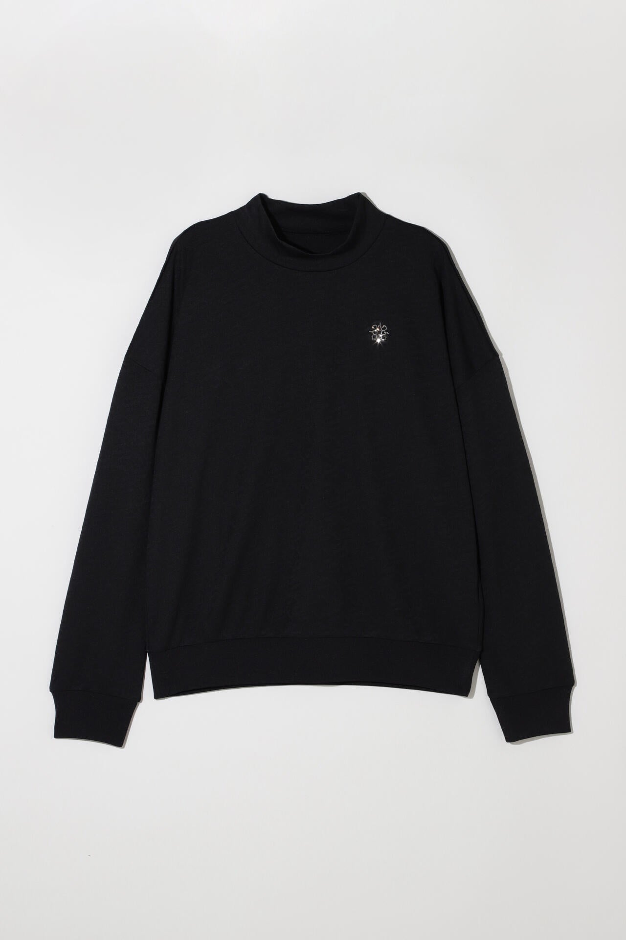 STAドットジャガード長袖ハイネックカットソー (WOMENS)